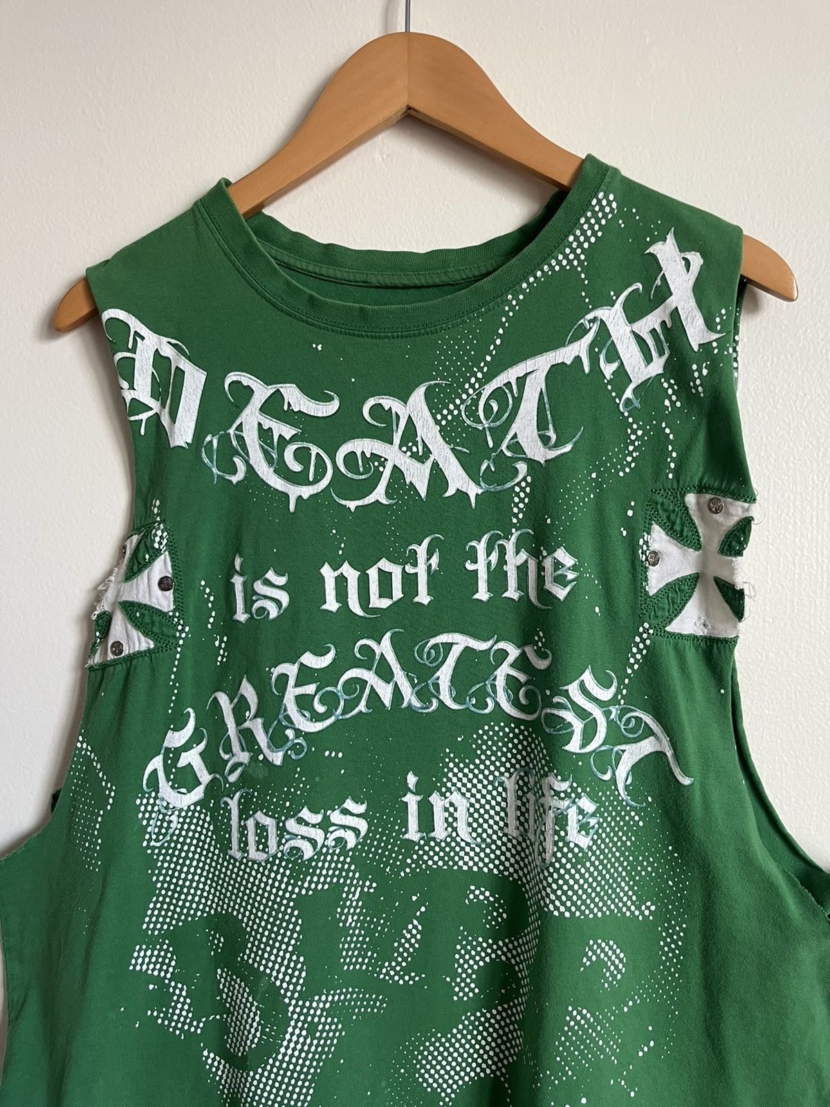 Affliction Crazy Vintage Affliction Style Tattoo Thrashed Tank Top Size US XL / EU 56 / 4 - 2 Thumbnail
