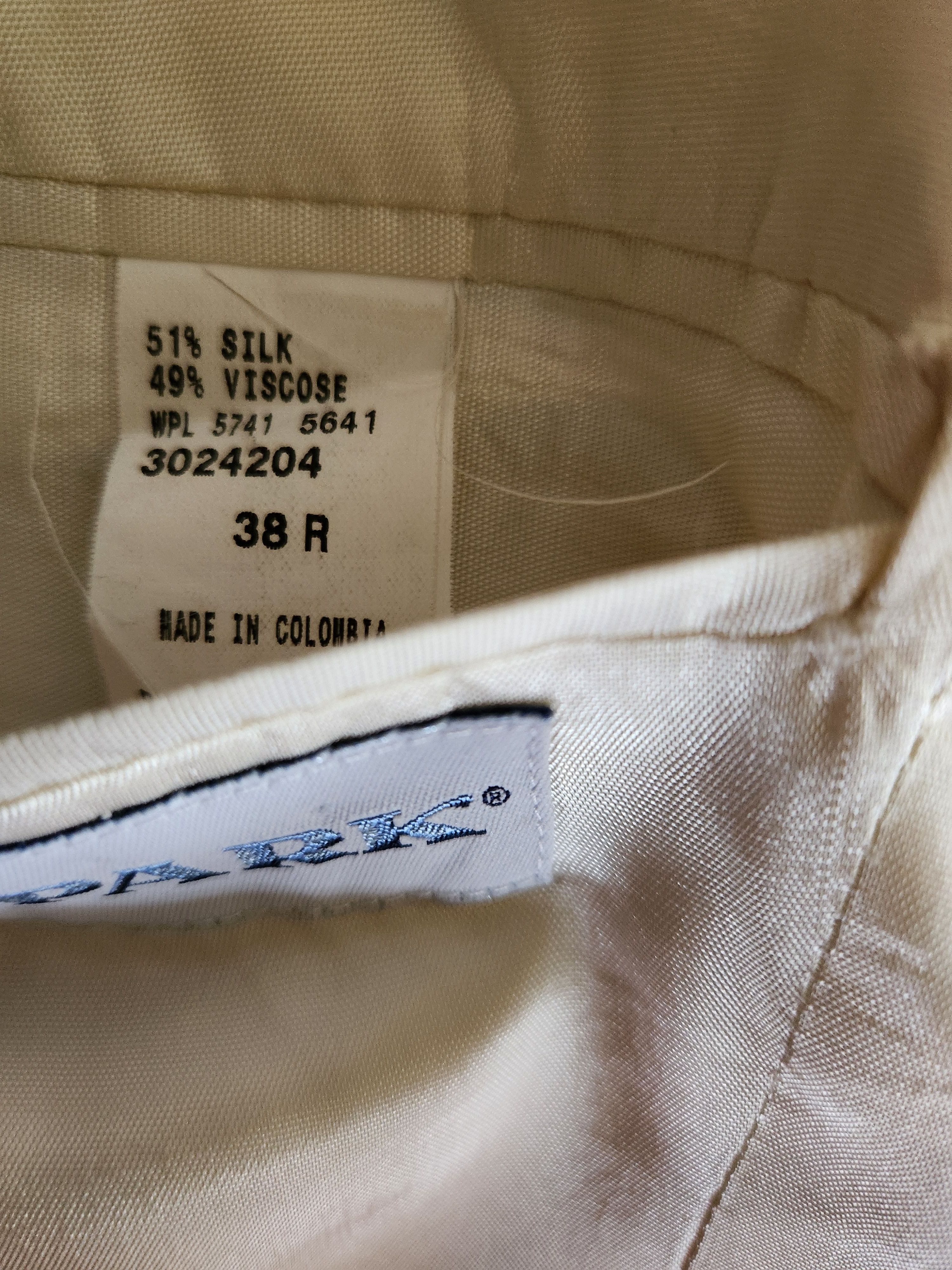 Vintage Vintage 80's Irvine Park Silk/Viscose Men's White Blazer Size 38R - 4 Thumbnail