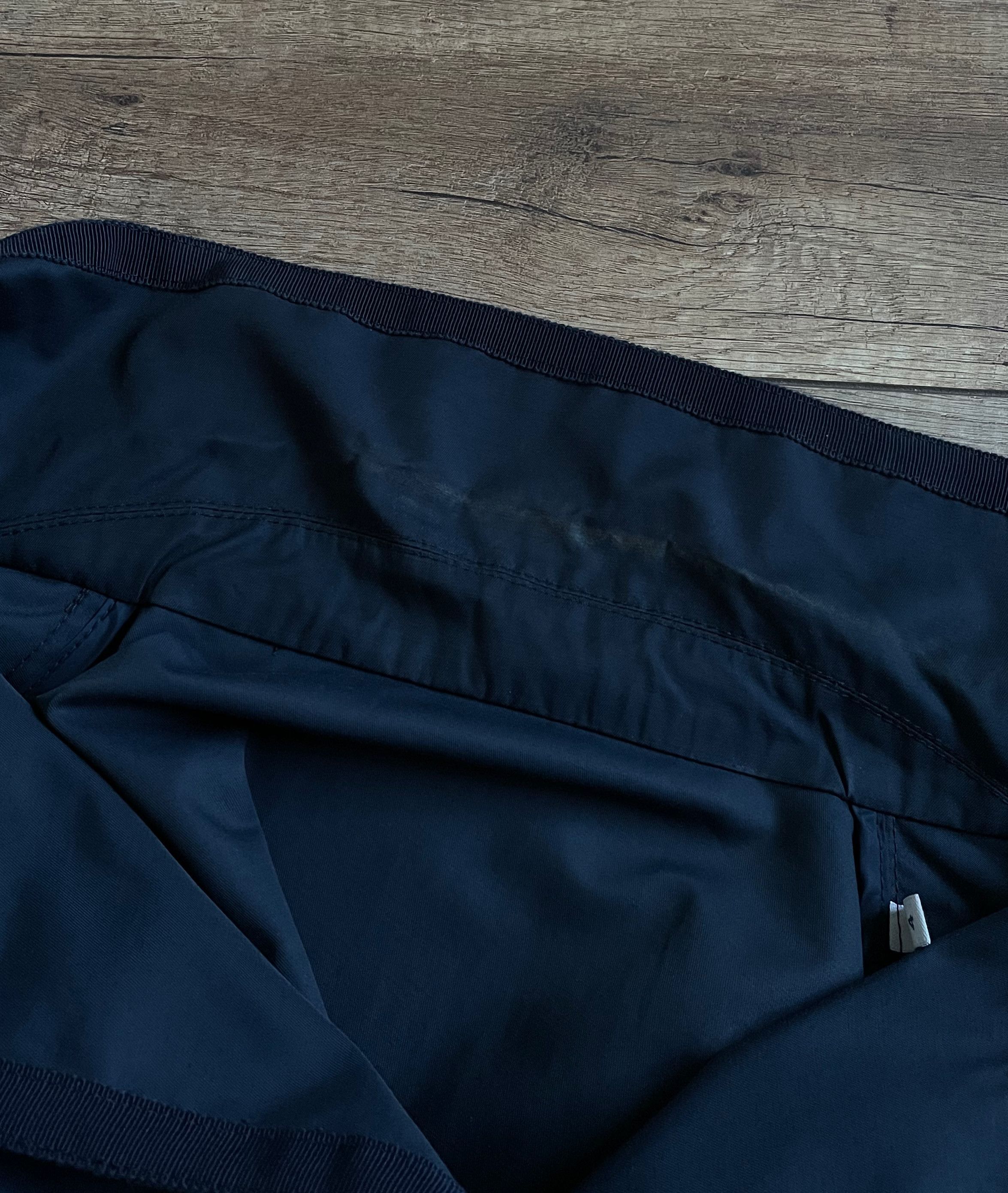 Moncler Moncler Womens Navy Blue Citron Cotton Trench Coat Jacket Size L / US 10 / IT 46 - 8 Thumbnail