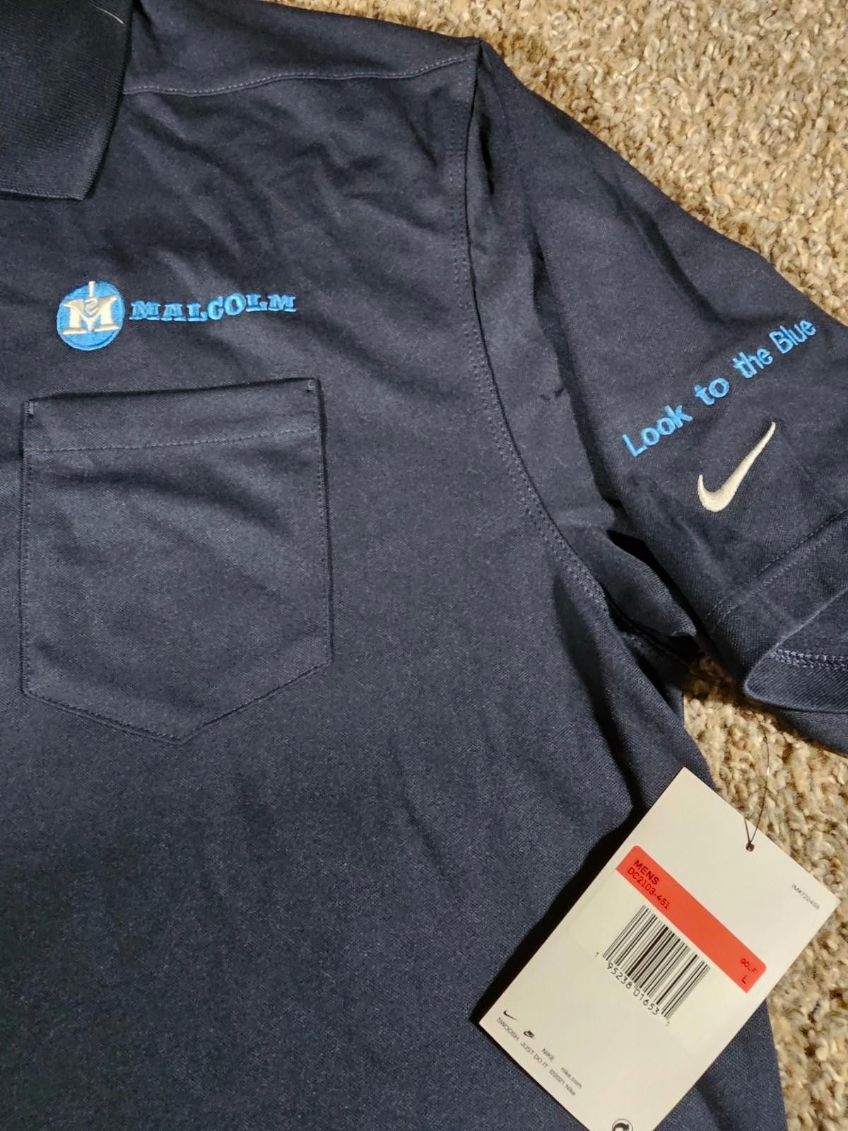 Nike NIKE Golf Polo Shirt "Malcolm Look to the Blue" NWD Large Size US L / EU 52-54 / 3 - 2 Thumbnail