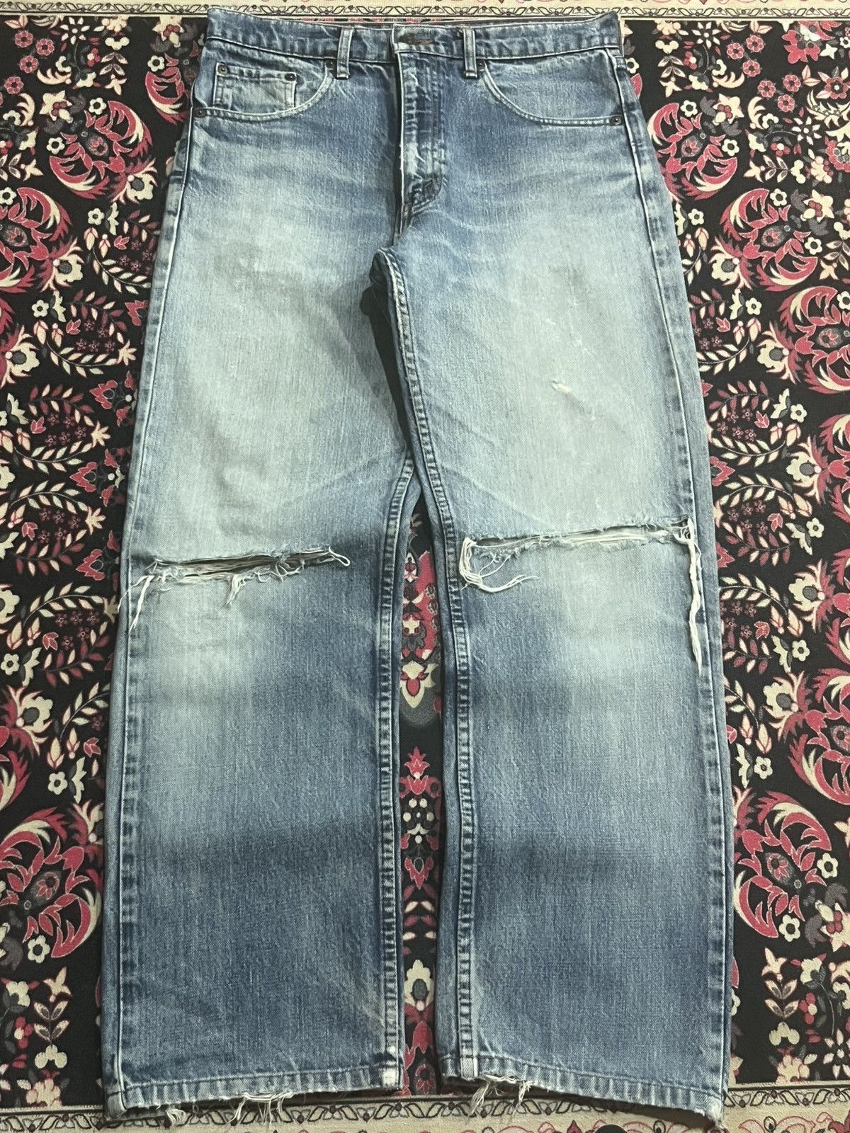 Levi's Vintage Y2K Levi’s 509 Blue Faded Washed Distressed Jeans Size US 32 / EU 48 - 1 Thumbnail