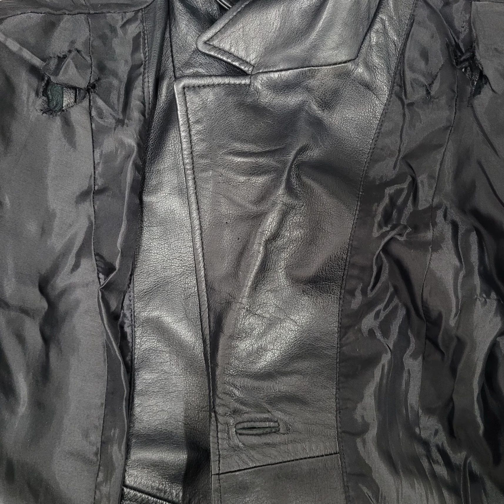 Preston & York Preston & York Jacket Women Black Leather Buttoned Pockets M 90s Classic Casual Size M / US 6-8 / IT 42-44 - 7 Thumbnail
