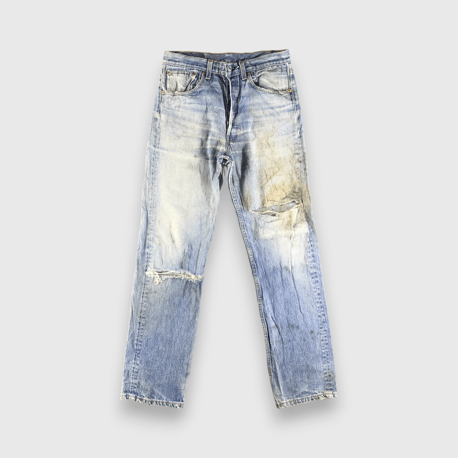 Levi's 90s Vintage Blue Wash Levis 501 Jeans-J3934 Size US 31 - 1 Thumbnail