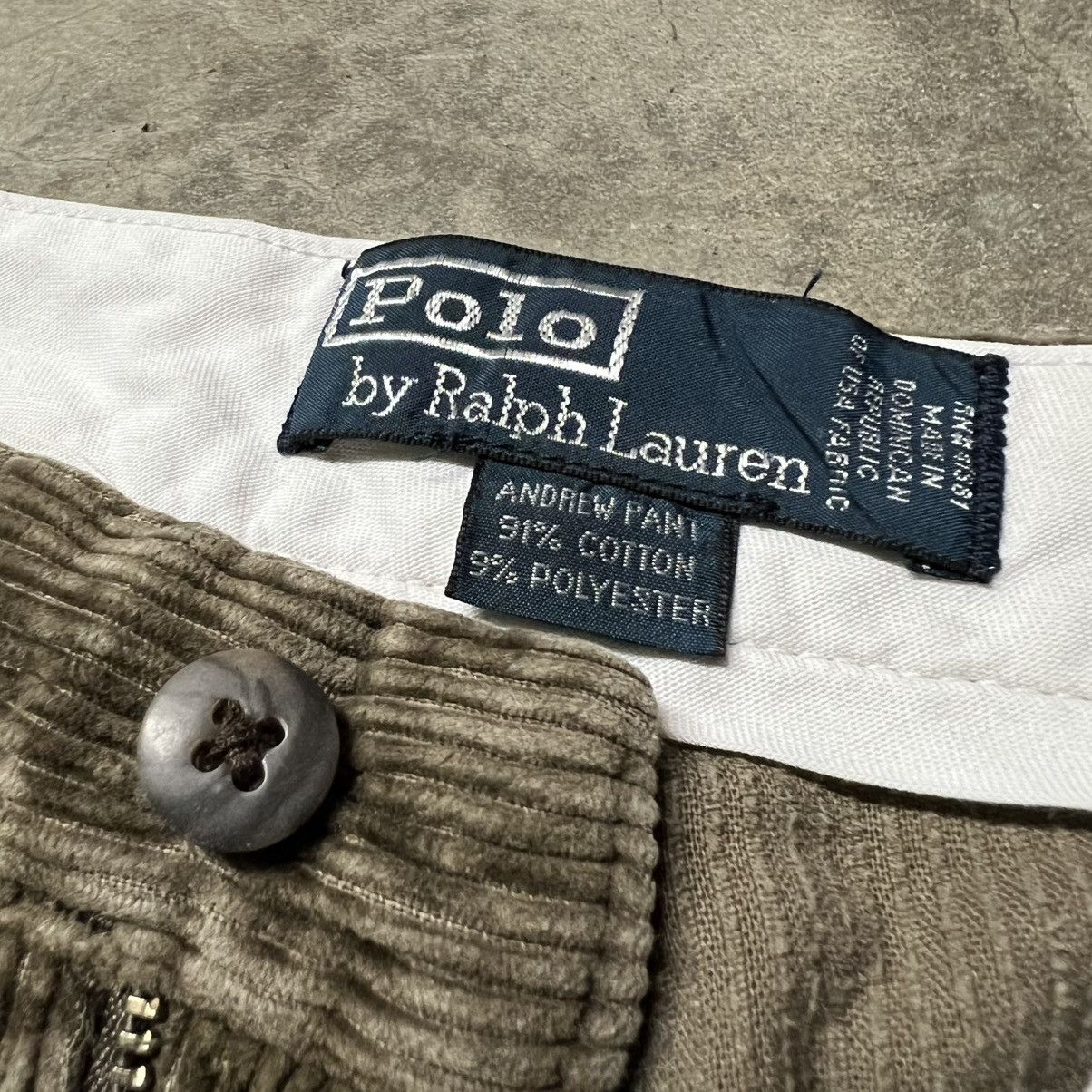 Polo Ralph Lauren × RRL Ralph Lauren × Ralph Lauren Vintage Polo Ralph Lauren Brown Distressed Corduroy Pants Size US 32 / EU 48 - 10 Thumbnail