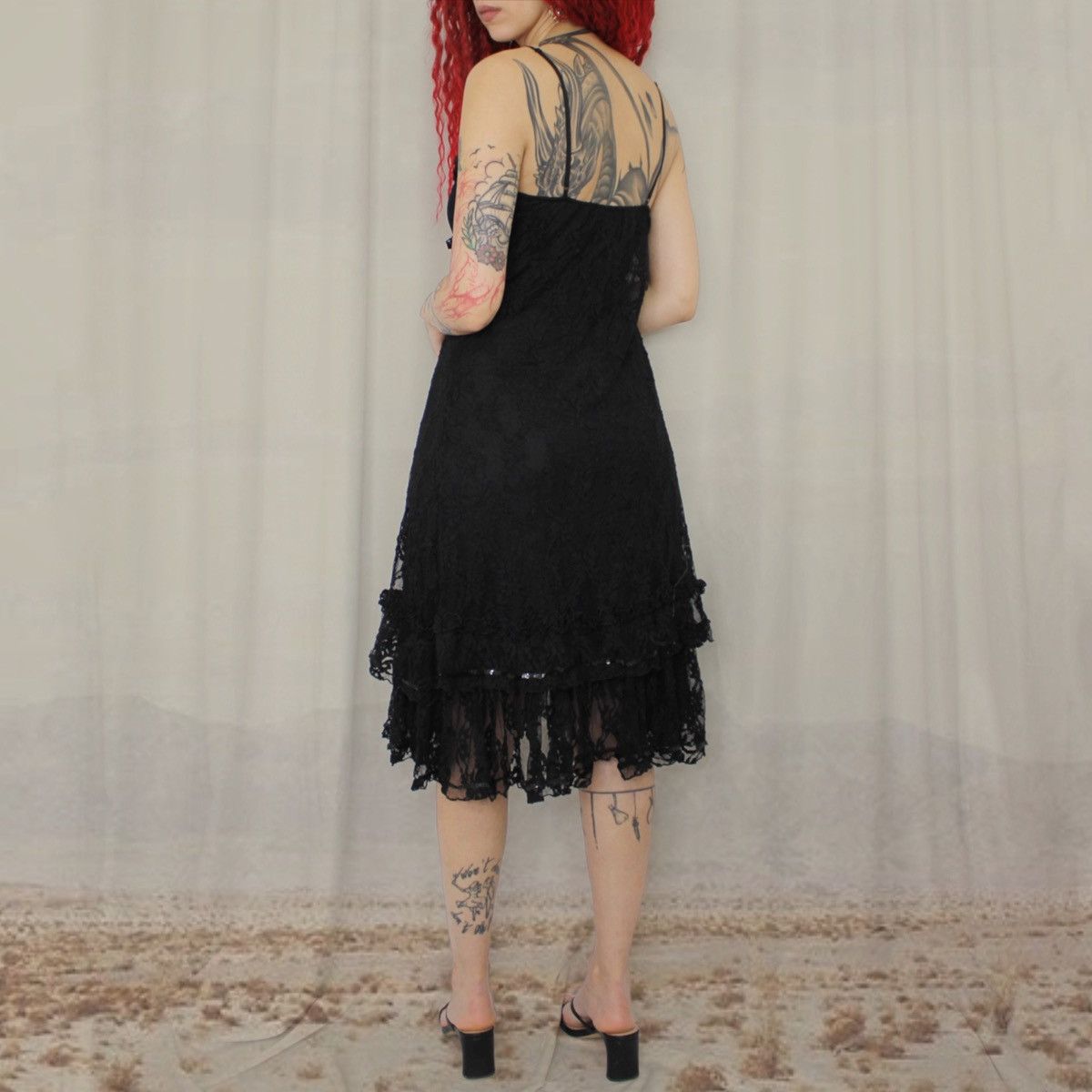Other 🐈‍⬛BLACK LACE MIDI DRESS🐈‍⬛ Size M / US 6-8 / IT 42-44 - 3 Thumbnail