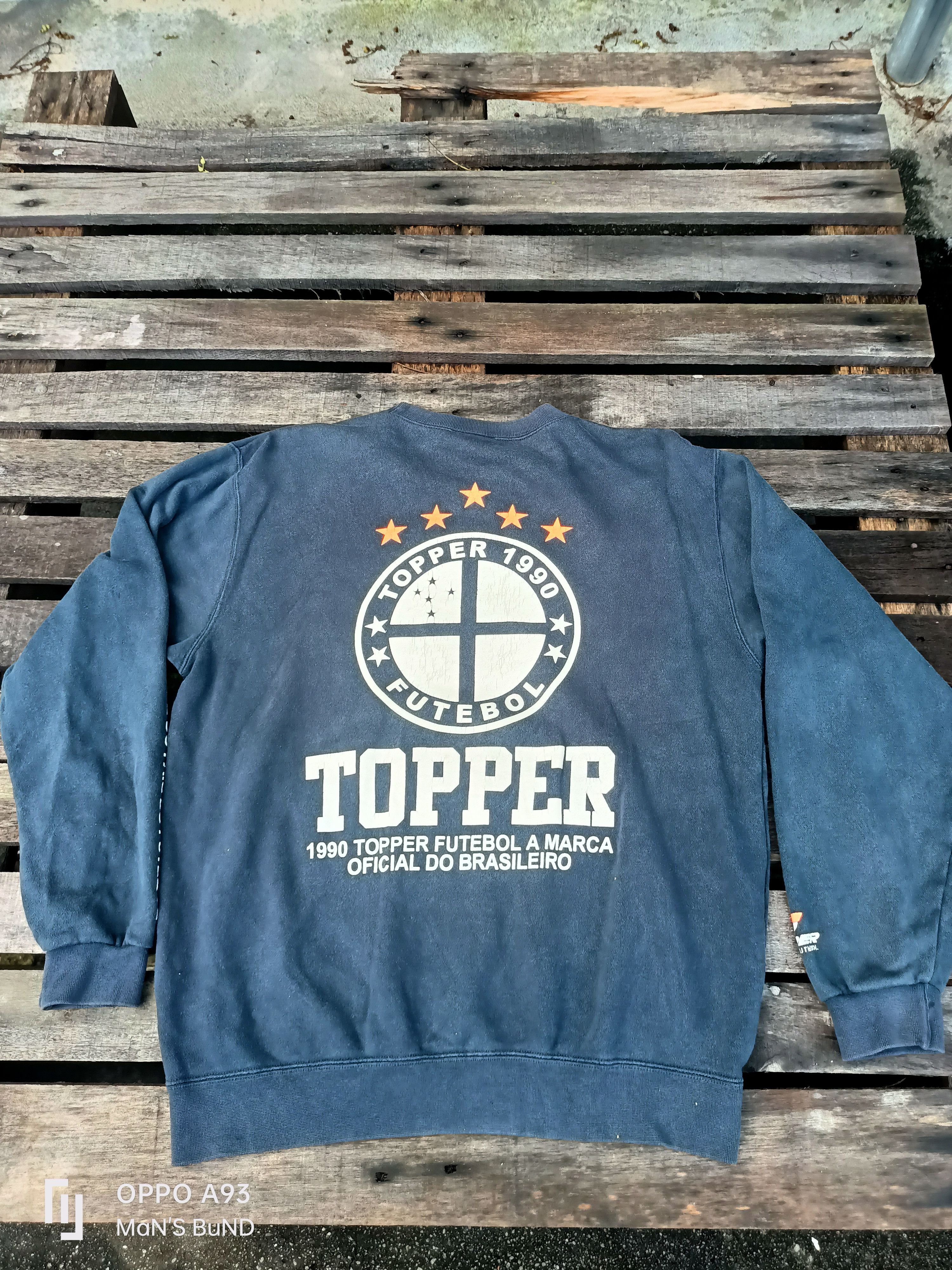 Vintage Vintage 1990 Topper Sweatshirt Size US M / EU 48-50 / 2 - 2 Thumbnail