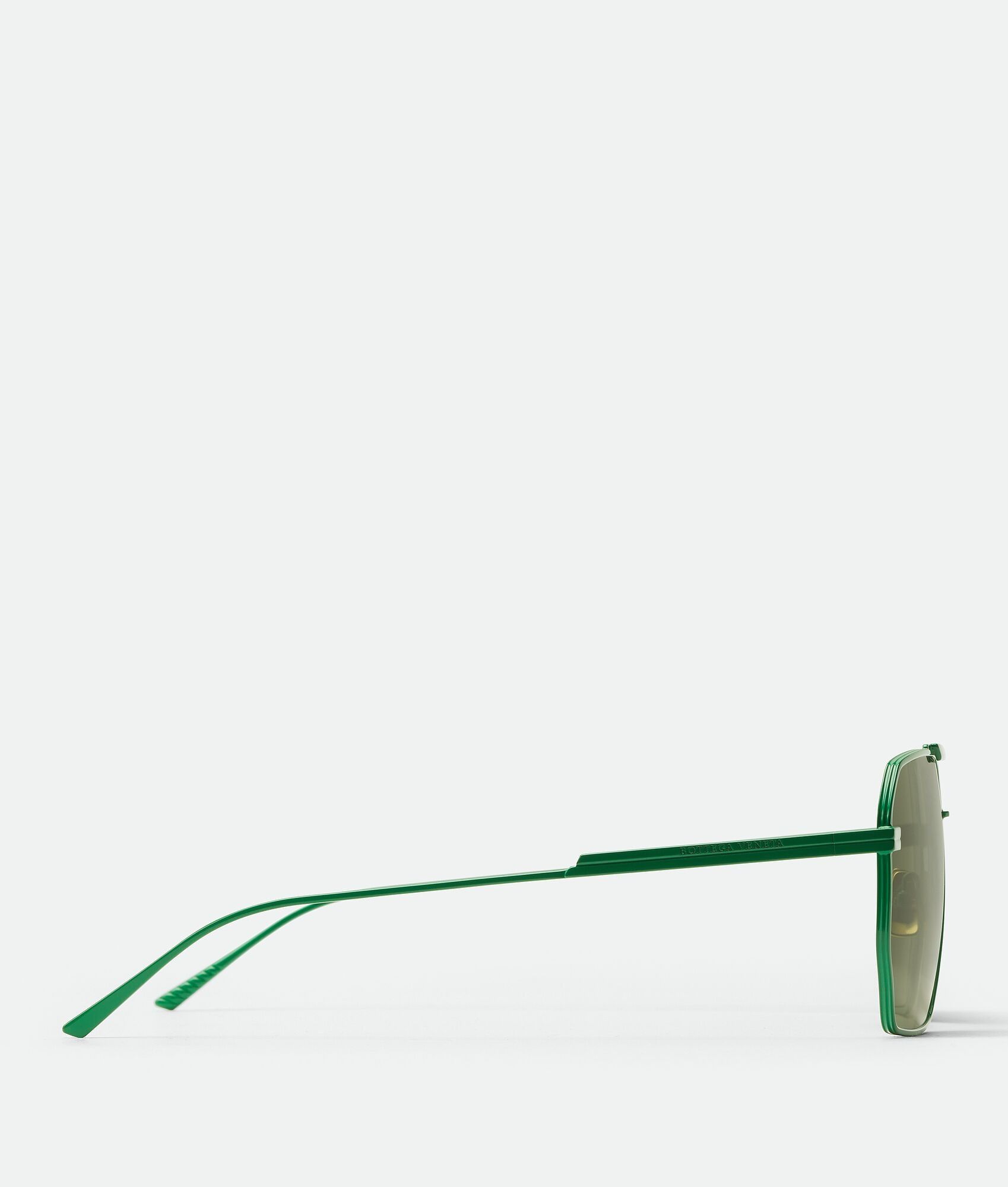 Bottega Veneta o1n1vont0924 Size: OS / Classic Aviator Sunglasses in Green Size ONE SIZE - 5 Thumbnail