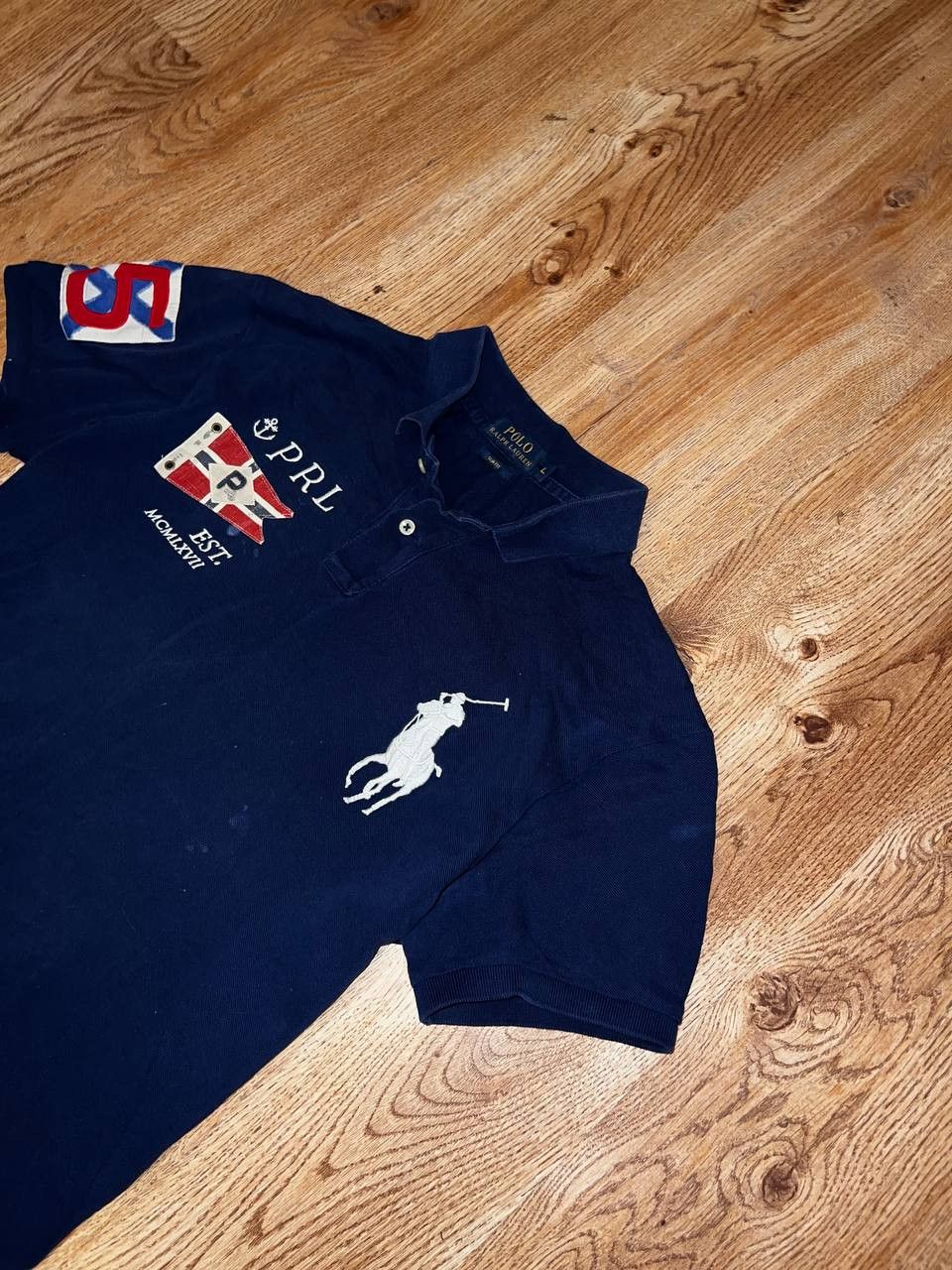 Polo Ralph Lauren × Vintage Ralph Lauren Polo Streetwear Y2k Tee 90s Big Logo Size US L / EU 52-54 / 3 - 7 Thumbnail