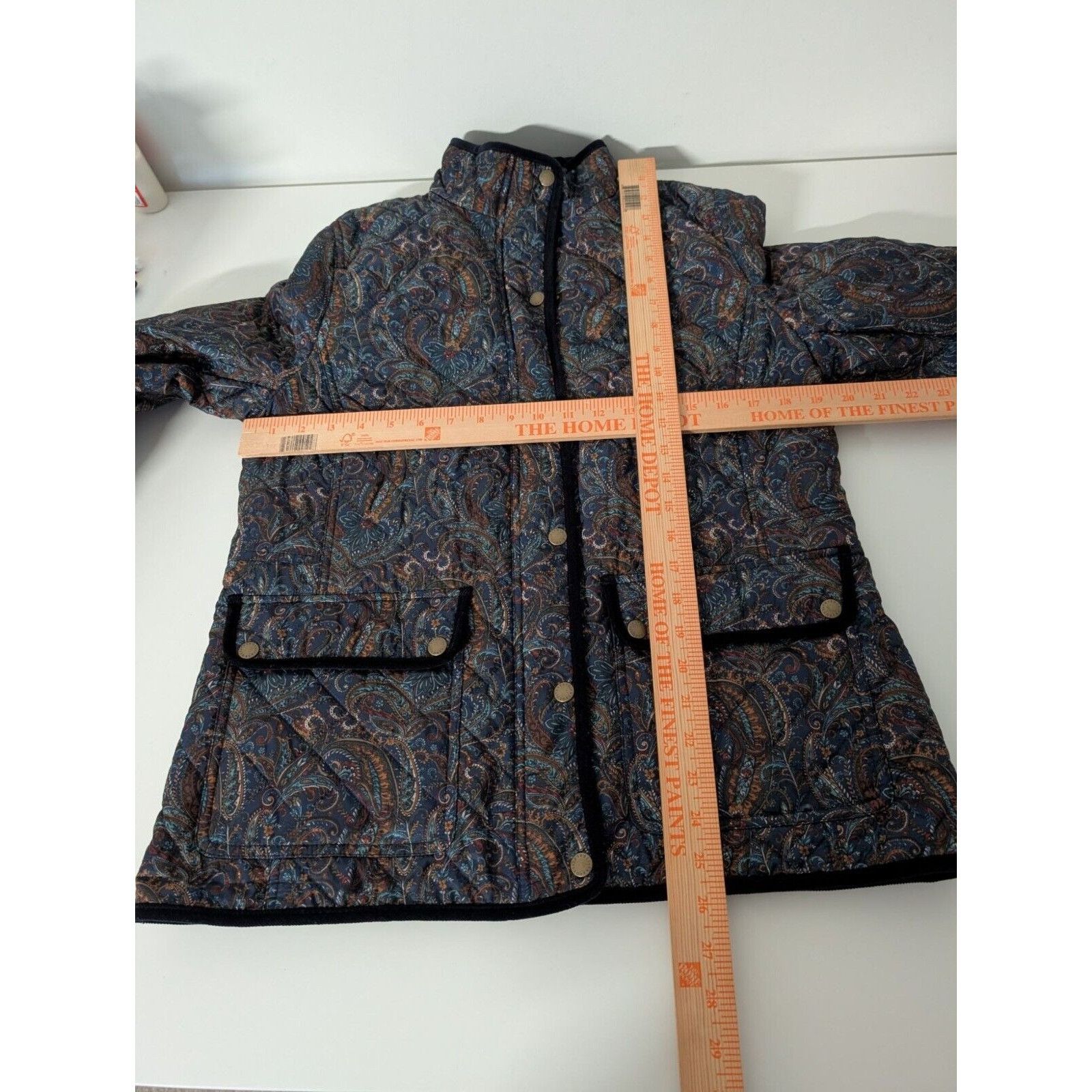 Talbots Talbots Paisley Quilted Jacket Womens Size Medium Blue Size M / US 6-8 / IT 42-44 - 11 Thumbnail
