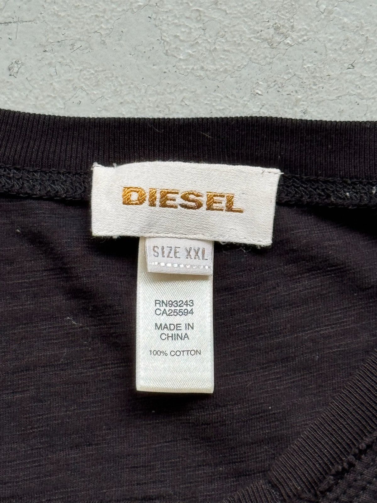 Diesel Diesel V Neck TShirt Size US XXL / EU 58 / 5 - 5 Thumbnail