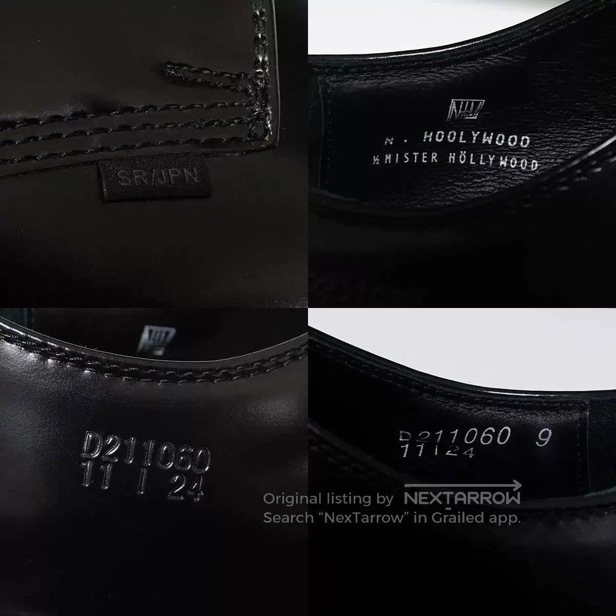 N.Hoolywood nhoolywood danner postman shoes black. Size US 9 / EU 42 - 4 Thumbnail