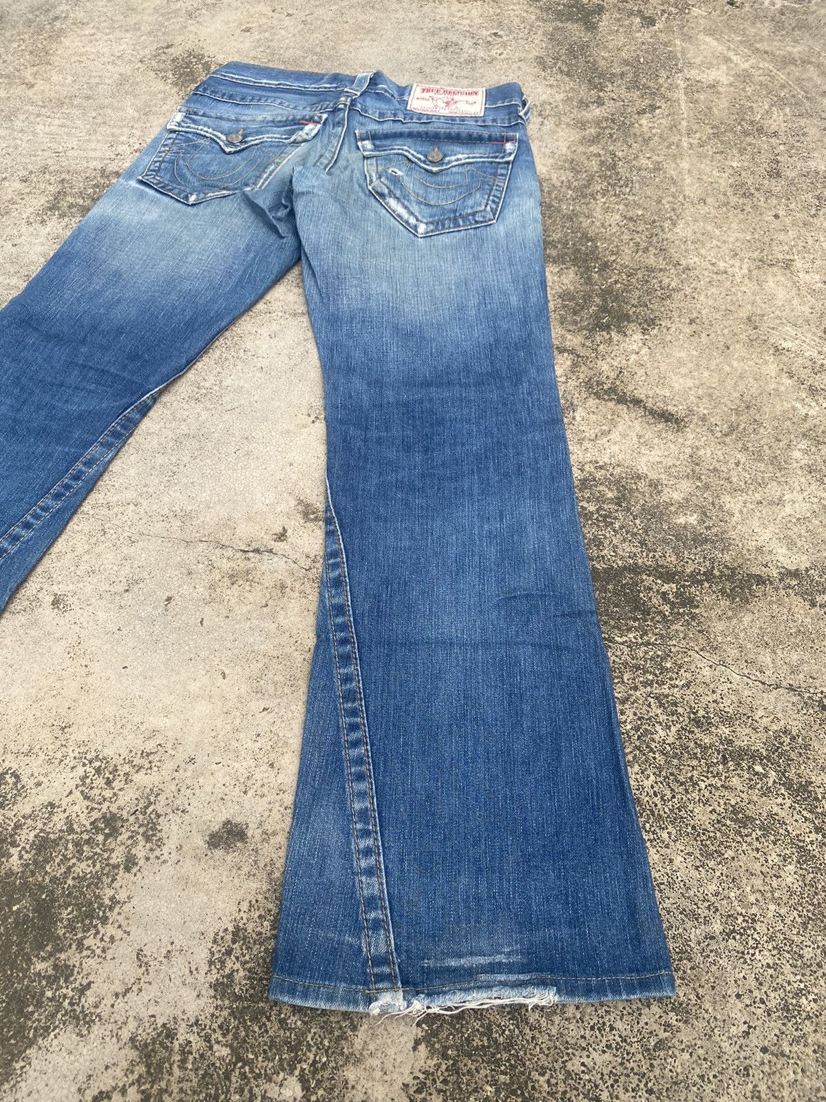 If Six Was Nine × Japanese Brand × True Religion Flare Jeans True Religion Distressed Bootcut Size US 33 - 14 Thumbnail