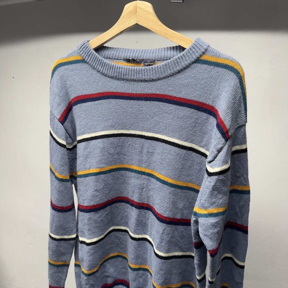 Vintage Vintage Striped Knit Sweater ERD ERL Grunge Skater Chrome Size US L / EU 52-54 / 3 - 2 Thumbnail