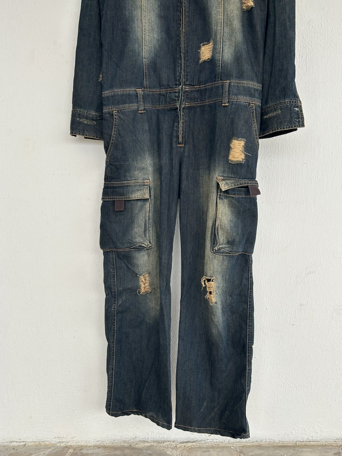 Japanese Brand Soul Franky Vintage Denim Ride Coverall Size US 32 / EU 48 - 4 Thumbnail
