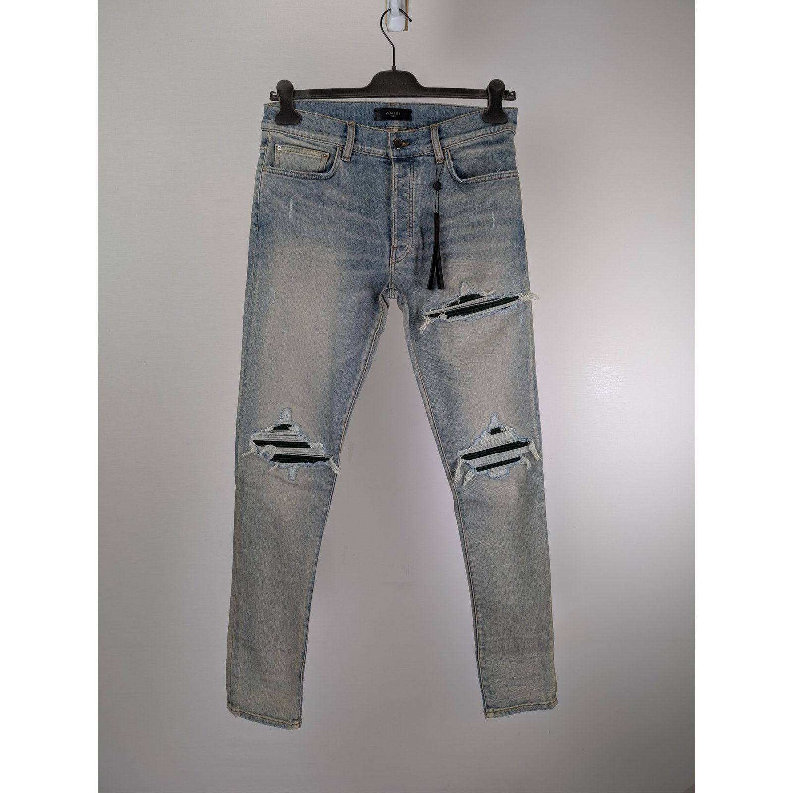 Amiri o1rshd1 Suede MX1 Jean Denim Jeans in Antique Indigo Size US 33 - 1 Thumbnail