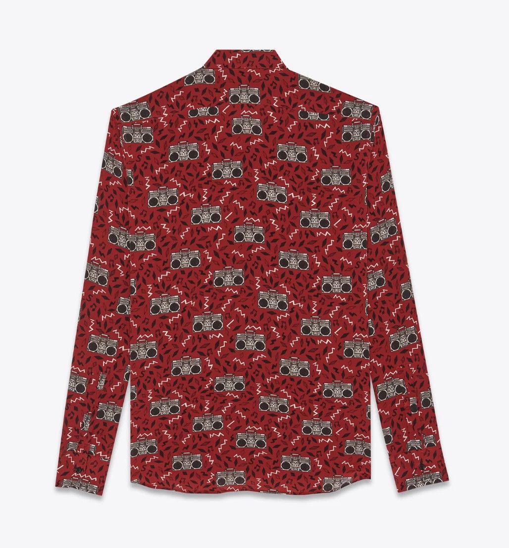 Saint Laurent Paris CREPE DE CHINE Radio button shirt Red YSL size IT 41 Size US M / EU 48-50 / 2 - 5 Thumbnail