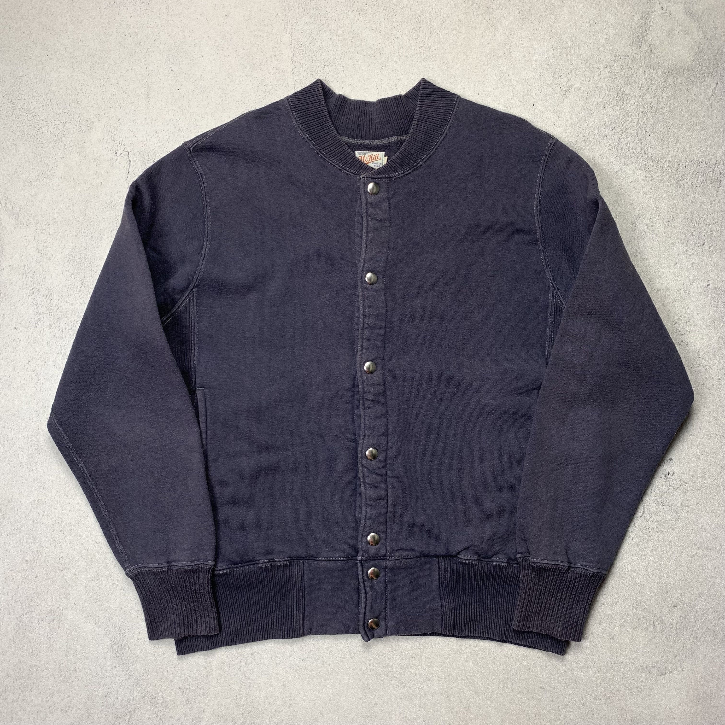 image of The Real Mccoys x Toys Mccoy Vintage Toys Mccoy Mchill Jacket Varsity Cotton in Dark Gray (Size Med