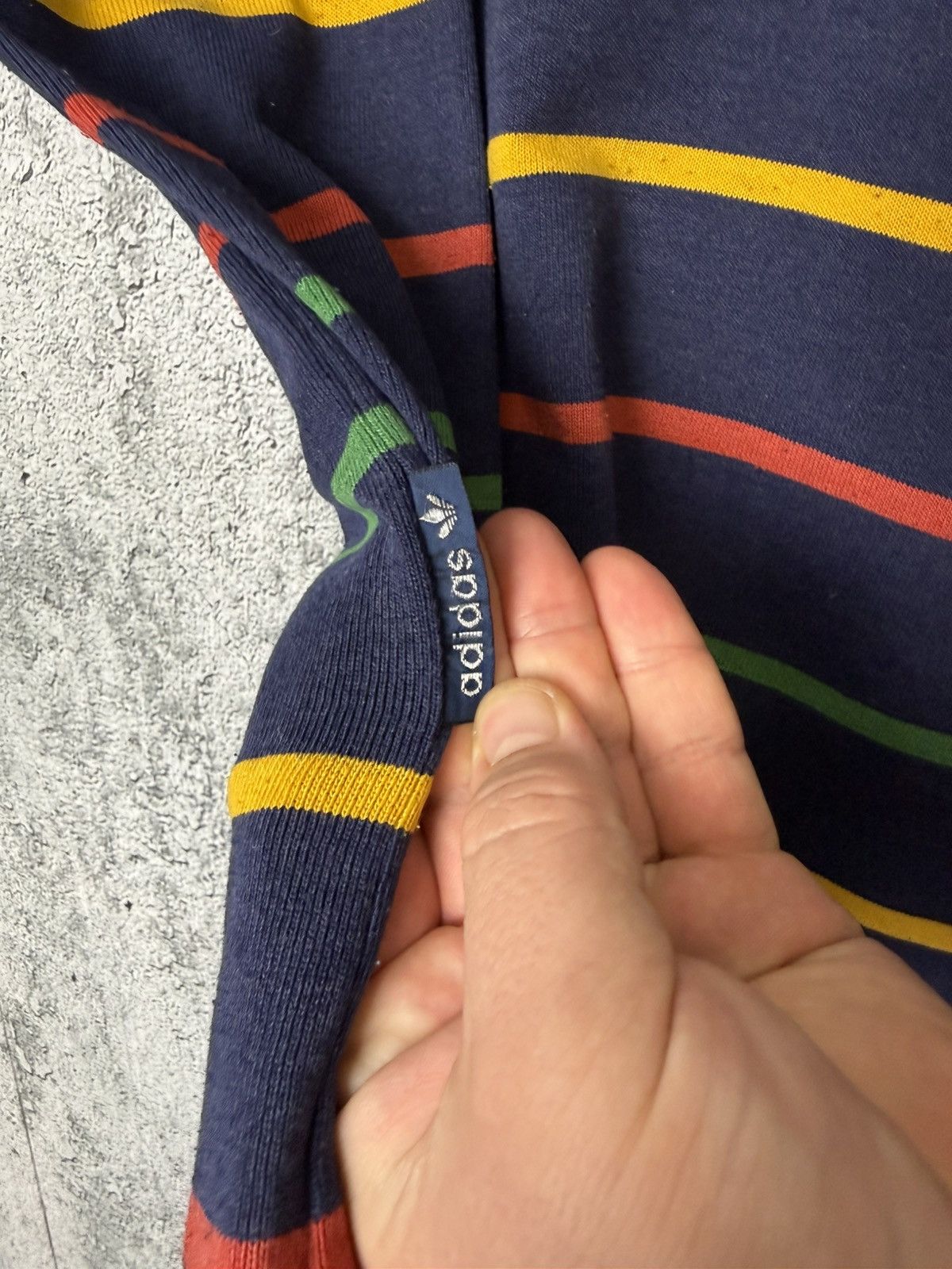Adidas VTG 80s Adidas Made in Australia Striped Rugby Long Sleeve Size US M / EU 48-50 / 2 - 6 Thumbnail