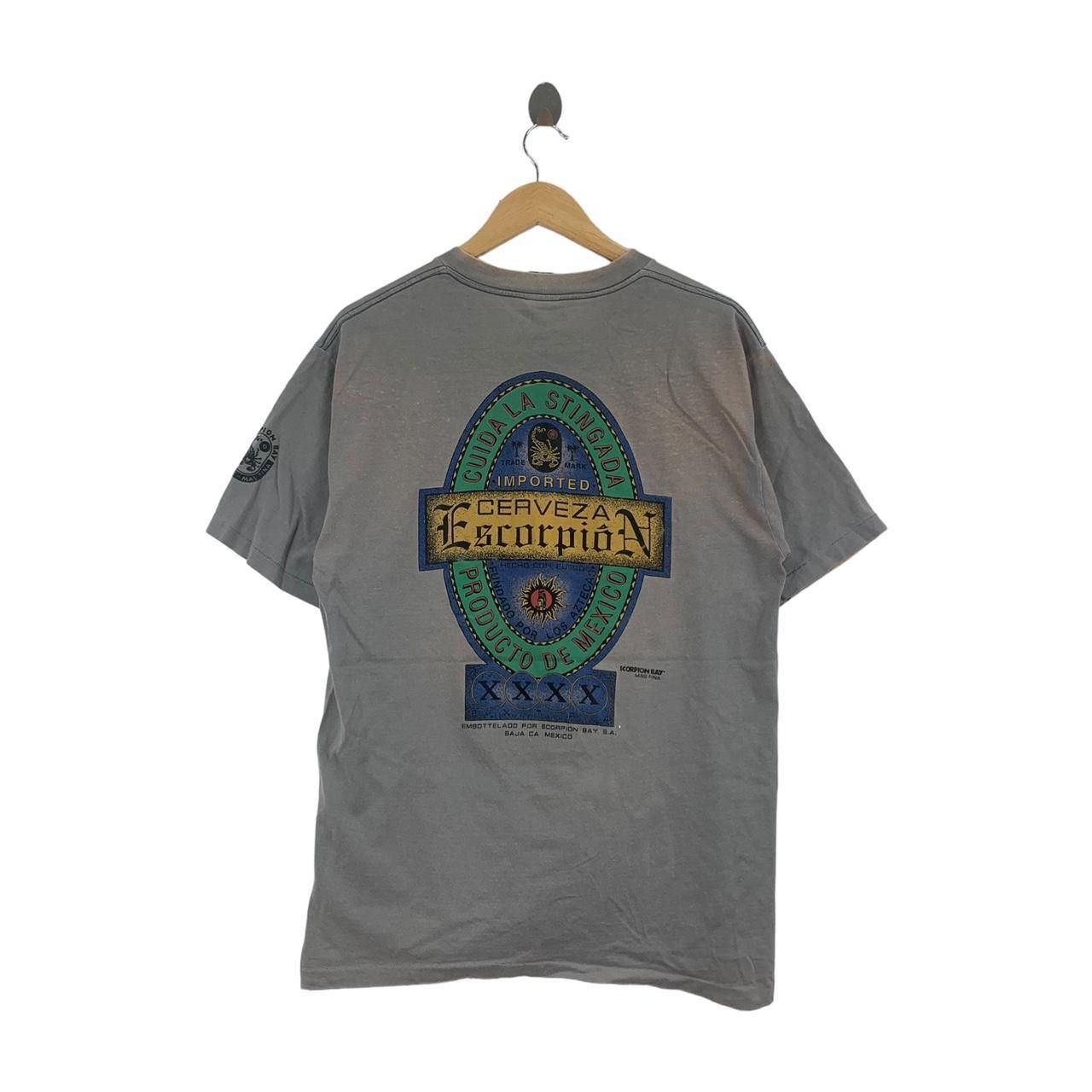 Vintage Vintage SCORPION BAY CERVEZA Cuida La Distress Tee Size US L / EU 52-54 / 3 - 1 Thumbnail