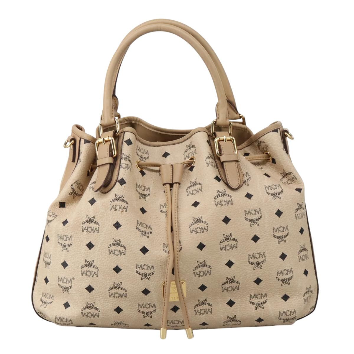 MCM Visetos Beige Canvas Tote Bag (Pre-Owned) Size ONE SIZE - 1 Thumbnail