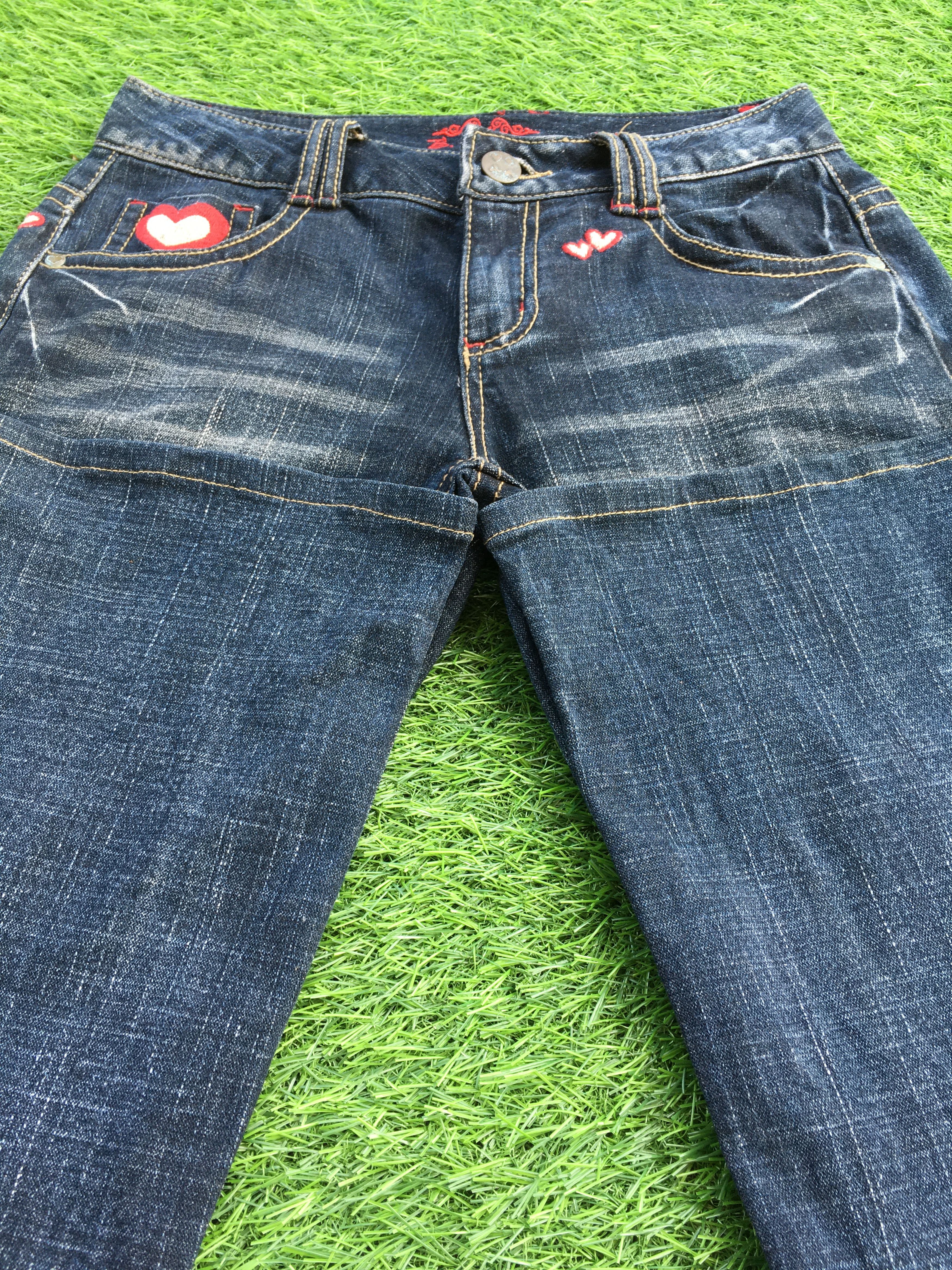 Japanese Brand Love Low Rise Kick Flare Bootcut Jeans D-1200 Size 25" / US 0 / IT 36 - 6 Thumbnail