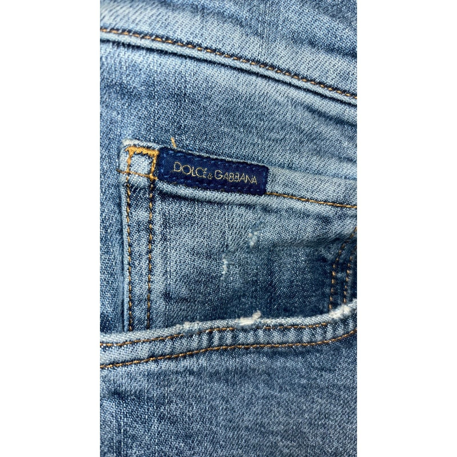 Dolce & Gabbana Dolce & Gabbana straight distressed jeans 32x34 Size US 32 / EU 48 - 3 Thumbnail