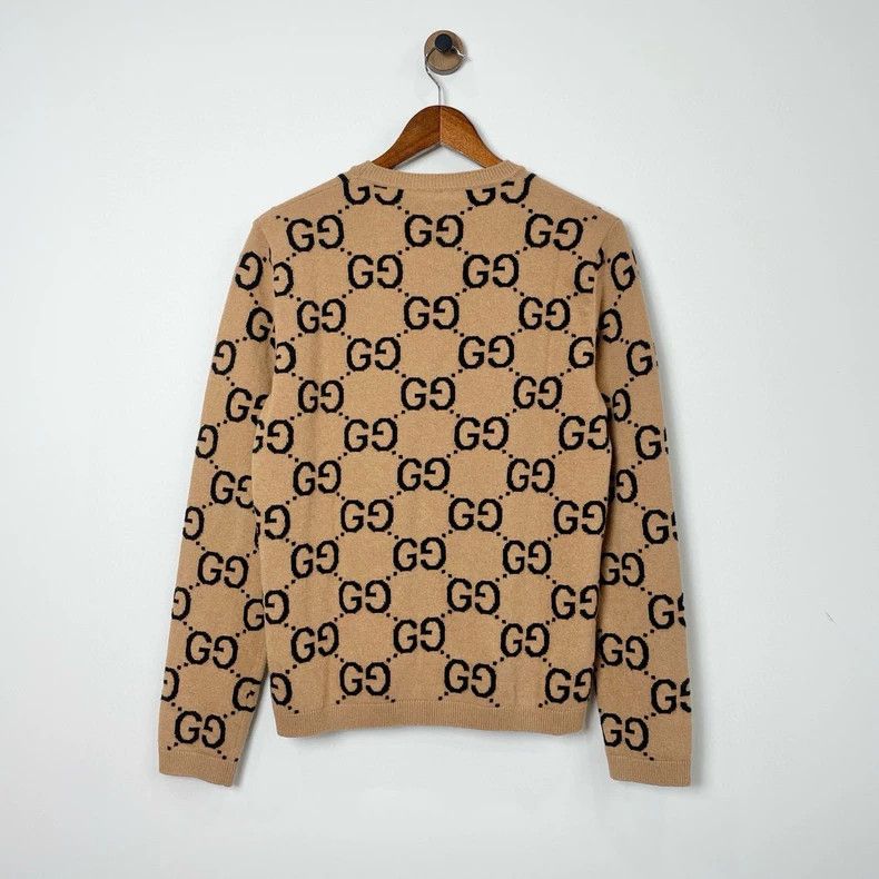 Gucci Gucci Double G series SS23 GG letter jaccard pullover round Size US XS / EU 42 / 0 - 2 Thumbnail