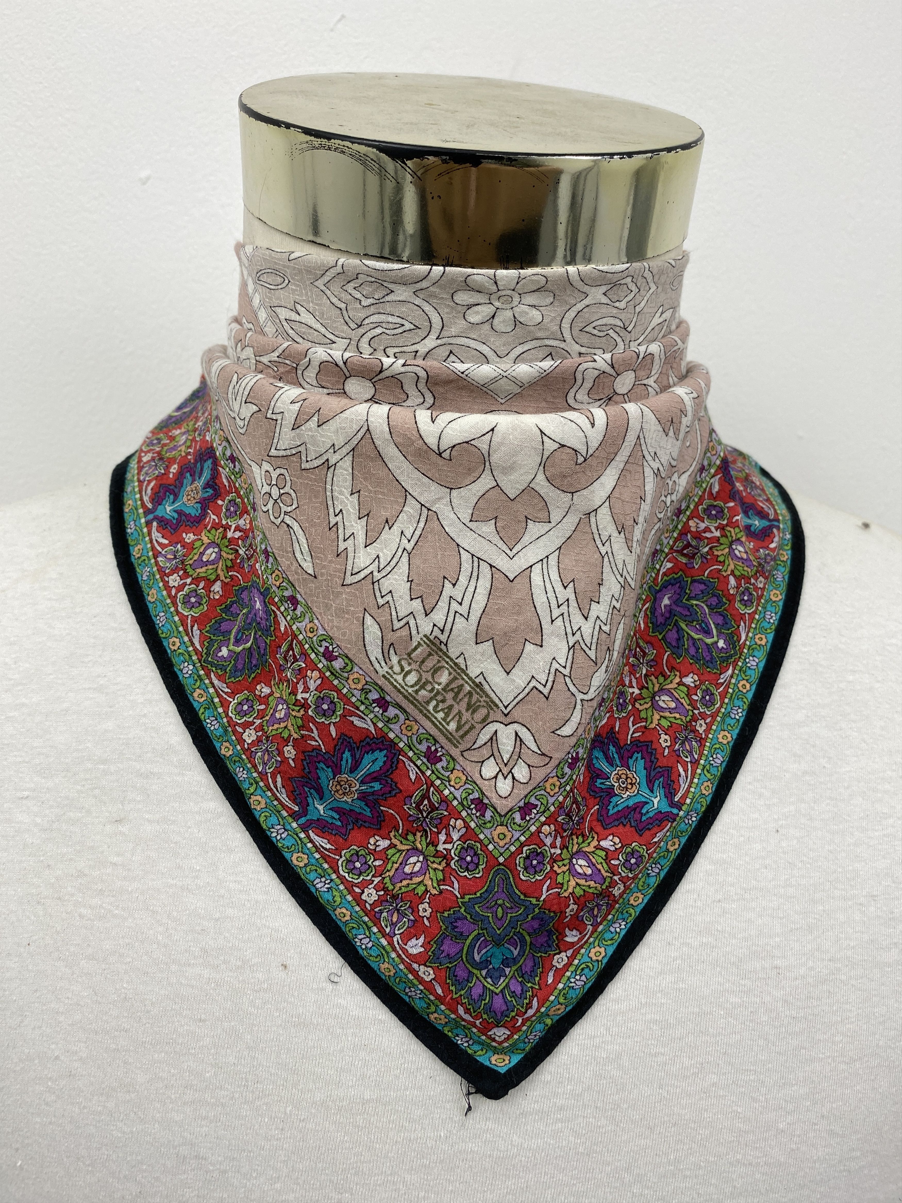 Vintage Luciano Soprani Handkerchief / Neckerchief HKC0511 Size ONE SIZE - 2 Thumbnail