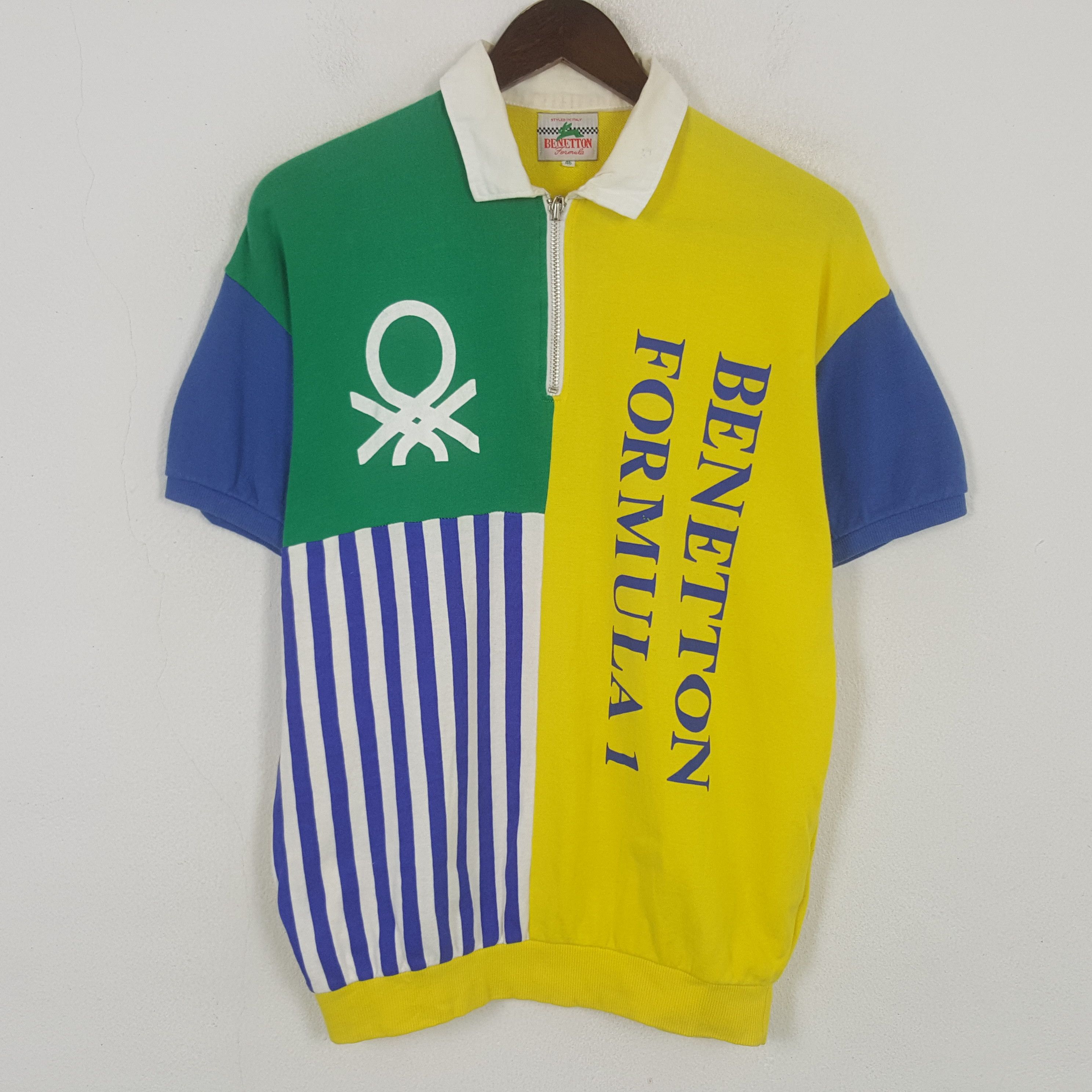 Benetton Vintage Benetton Formula 1 Sport Polos Shirt Size US M / EU 48-50 / 2 - 1 Thumbnail