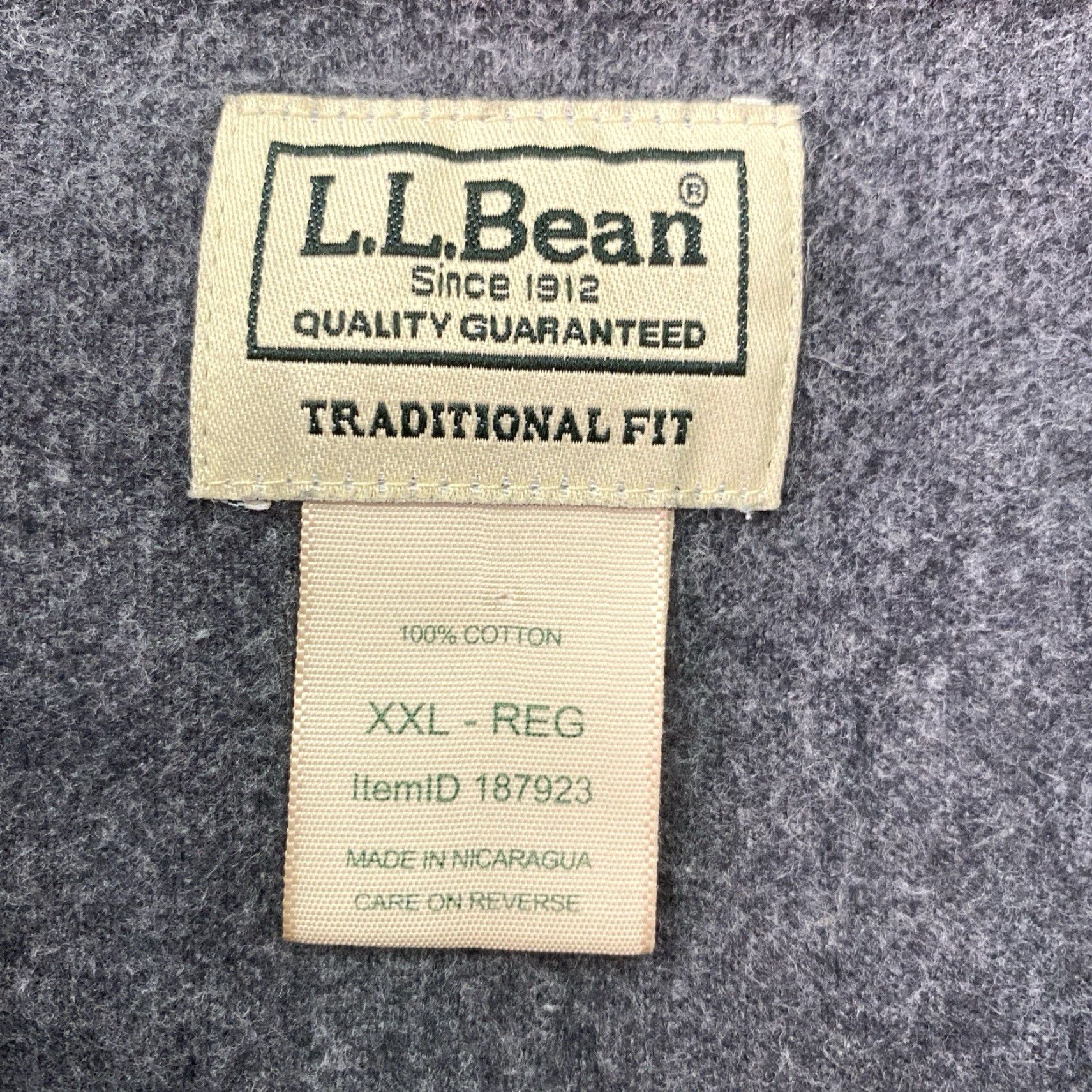 Vintage VINTAGE L.L. Bean Chamois Flannel Shirt Mens XXL Long Sleeve Gray Pocket Shirt Size US XXL / EU 58 / 5 - 3 Thumbnail