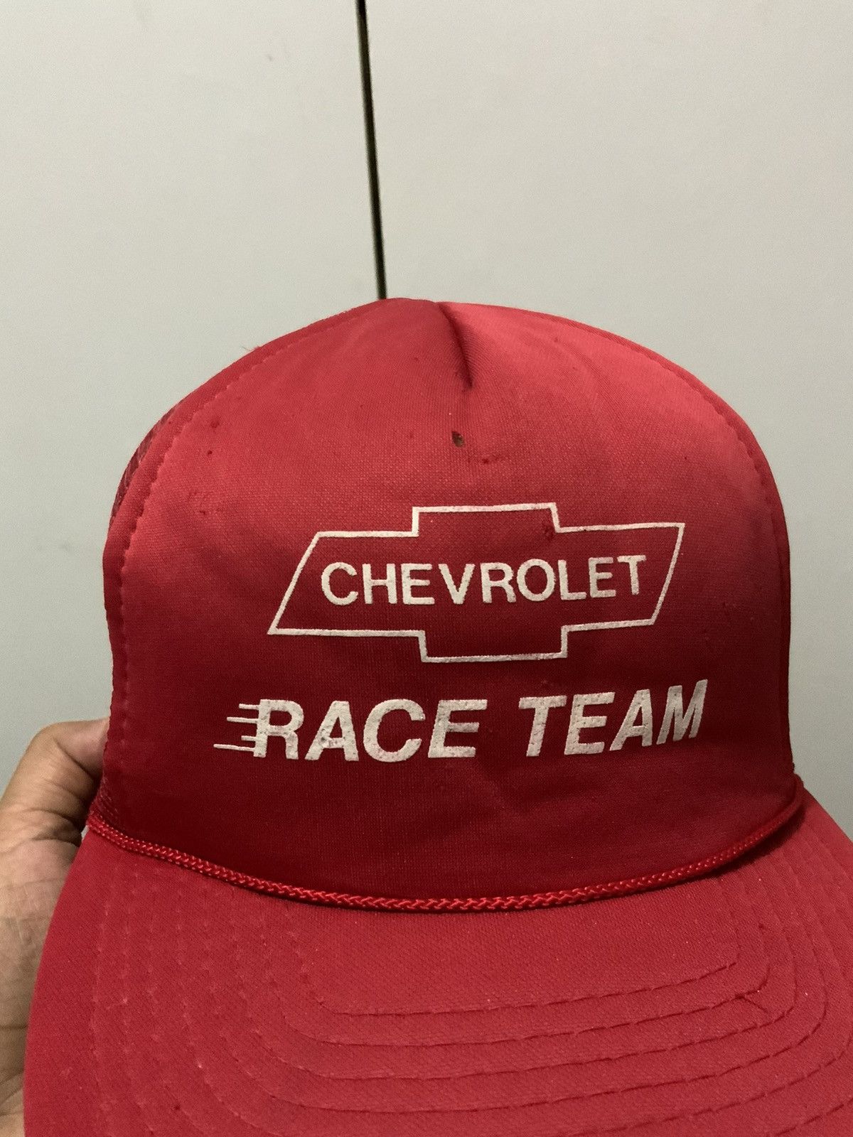 Vintage Vintage Chevrolet Race Team Trucker Hat Size ONE SIZE - 8 Thumbnail