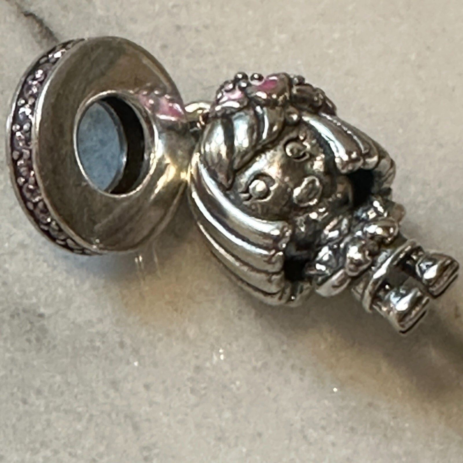 pandora Authentic Pandora FLOWER GIRL Daughter Dangle 798114, RETIRE Size ONE SIZE - 5 Thumbnail