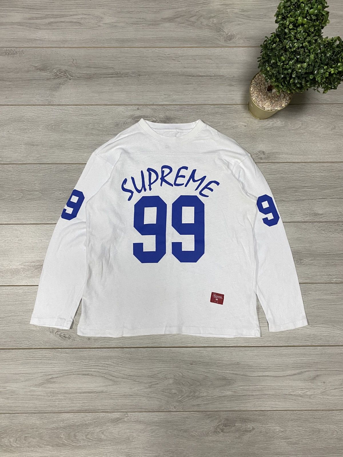 Supreme Supreme 99 long sleeve sweatshirt Top White | Grailed