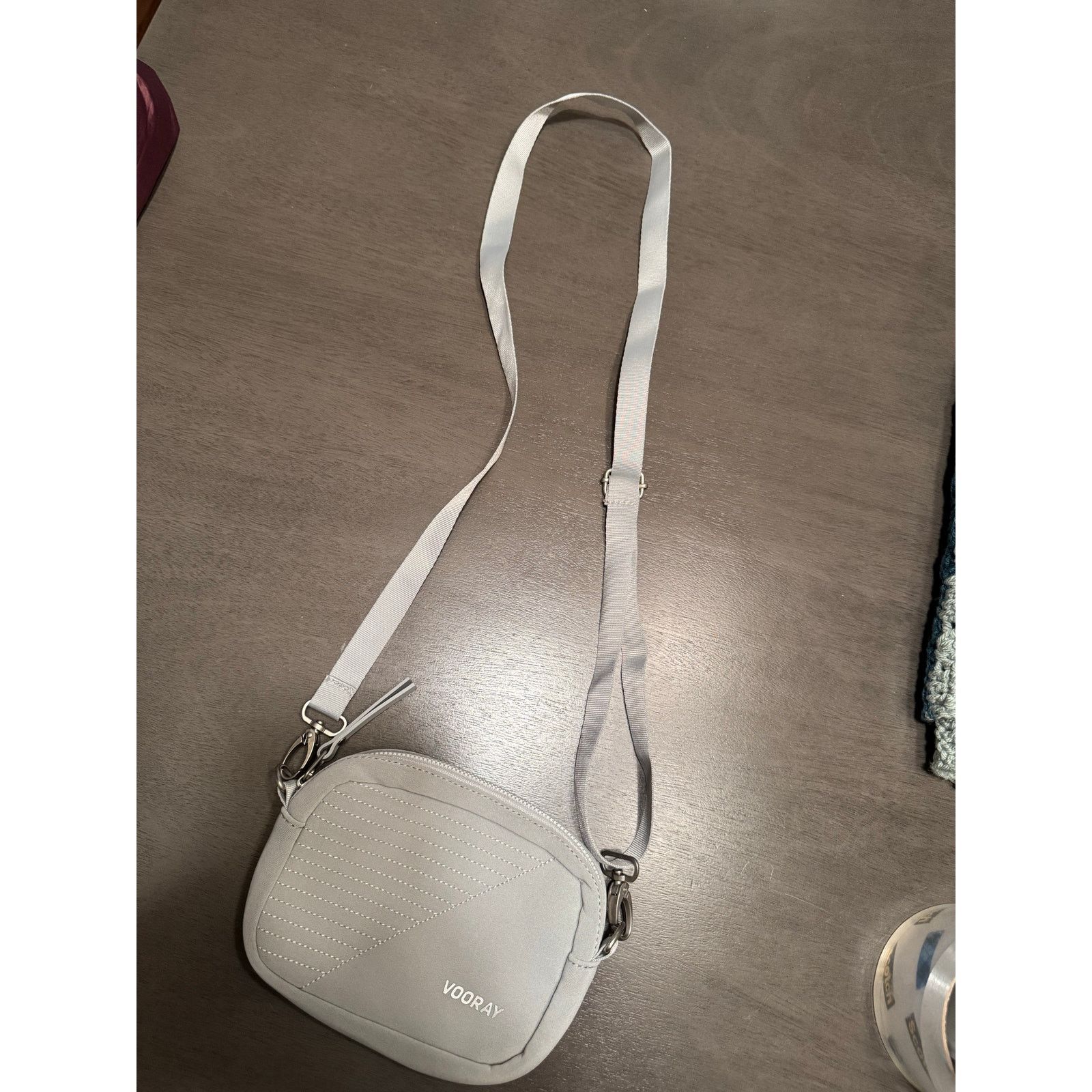 Other Vooray Sidekick Neoprene Light Grey Crossbody Bag Purse Size ONE SIZE - 4 Thumbnail