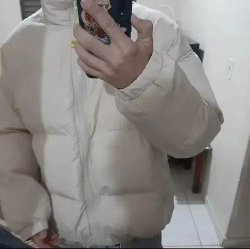 VIBE White Bomber Jacket Size US XL / EU 56 / 4 - 2 Thumbnail