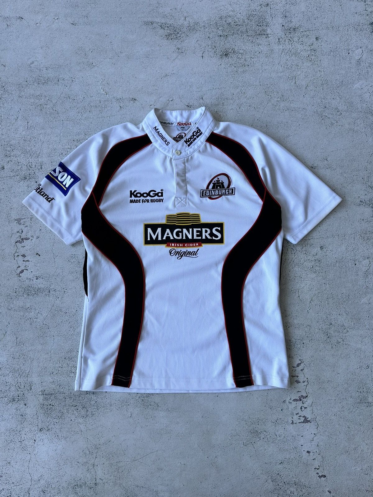 Rugby Ralph Lauren × Vintage Vintage Kooga Edinburgh Rugby Shirt Size US L / EU 52-54 / 3 - 1 Thumbnail