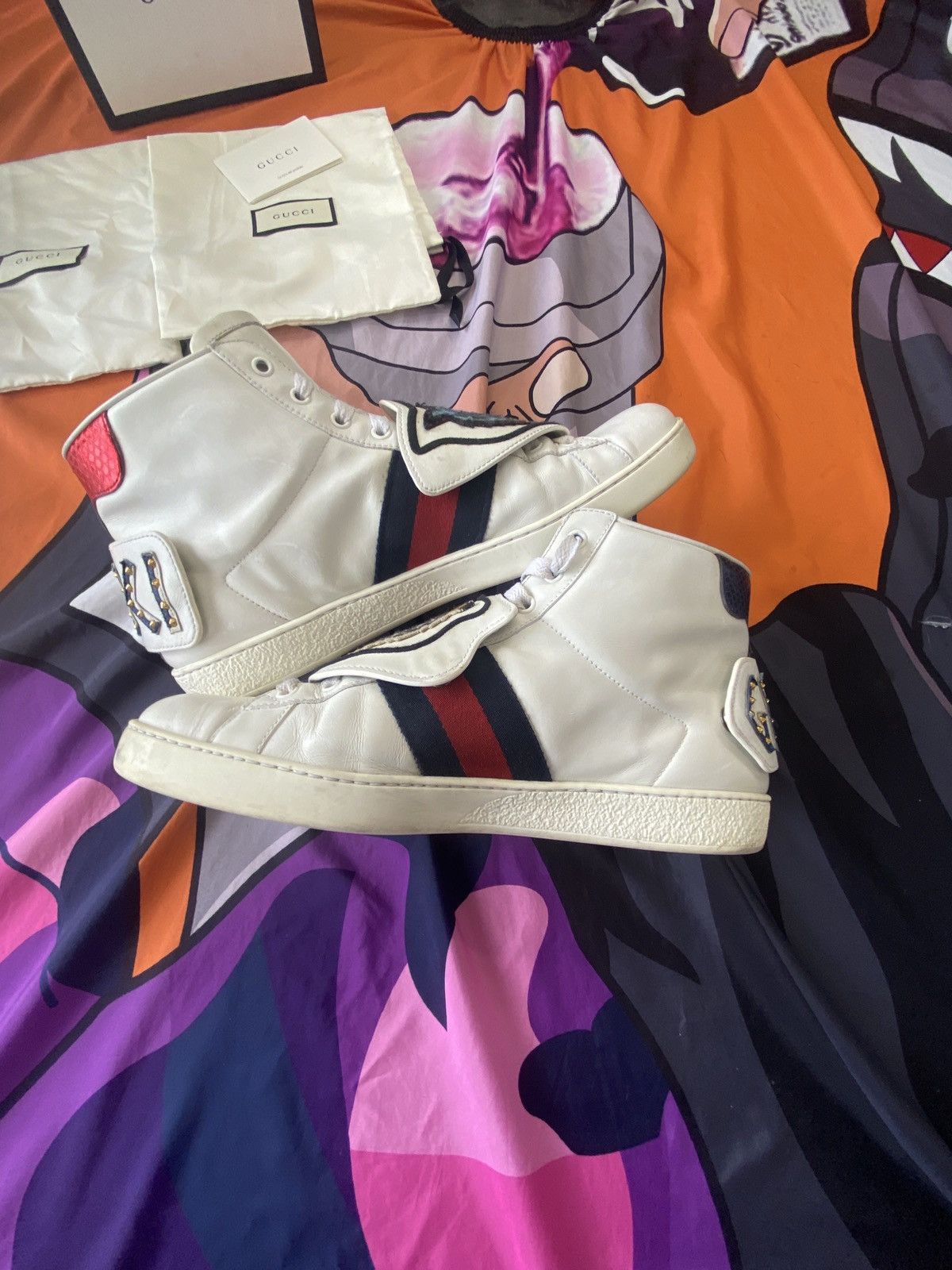 Gucci Gucci ace high removable patches Size US 10 / EU 43 - 7 Thumbnail
