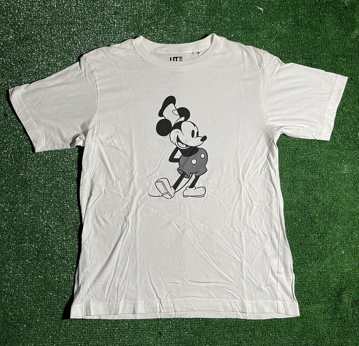 image of Mickey Mouse Kaws X Uniqlo X Disney T-Shirt in White, Men's (Size Small)