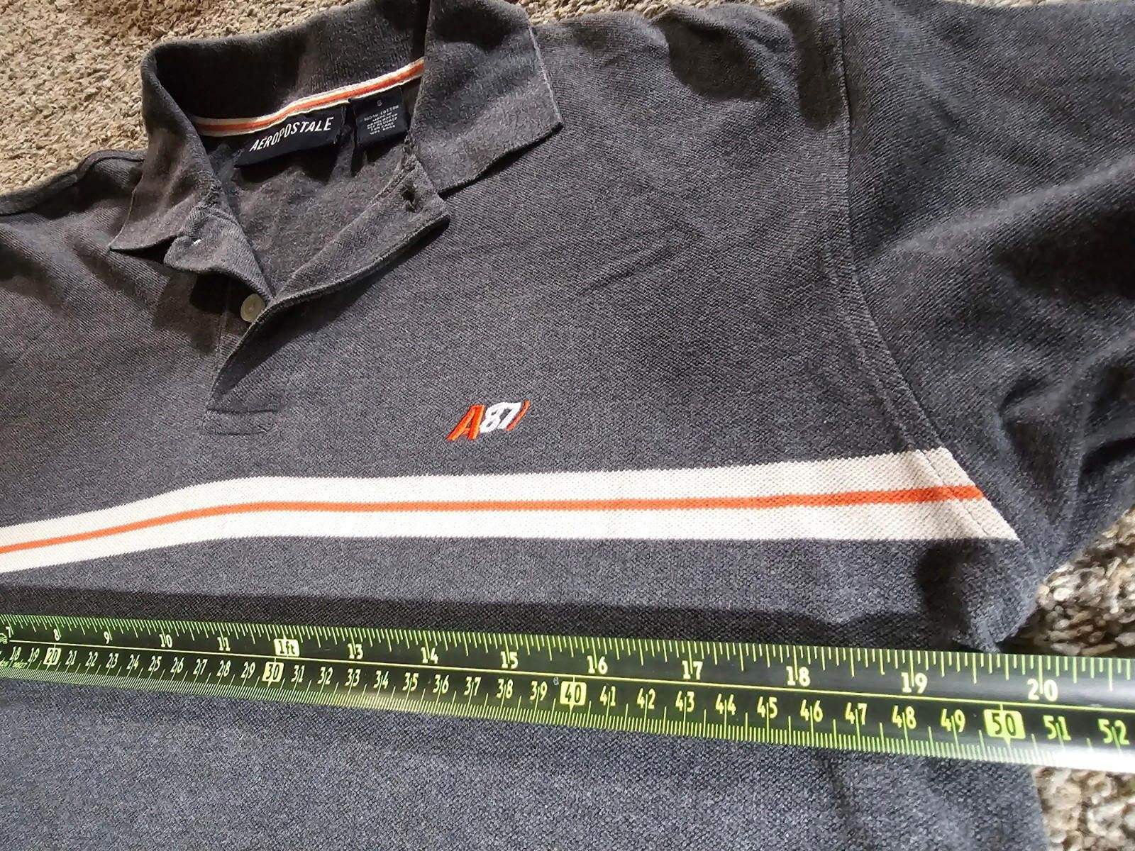 Aeropostale aeropostale mens s polo shirt gray Size US S / EU 44-46 / 1 - 4 Thumbnail