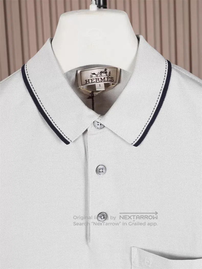 Hermes Hermes Light Bean Sauce Color Short Sleeve Polo Size US S / EU 44-46 / 1 - 2 Thumbnail