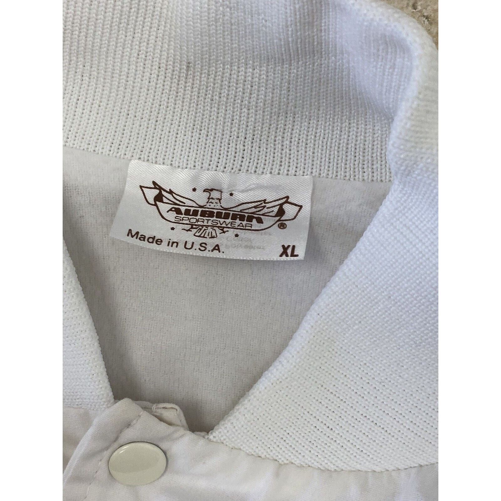 Auburn Sportswear VTG Auburn White Snap Button Jacket Cockatoo Bird Tropical Size US XL / EU 56 / 4 - 11 Thumbnail