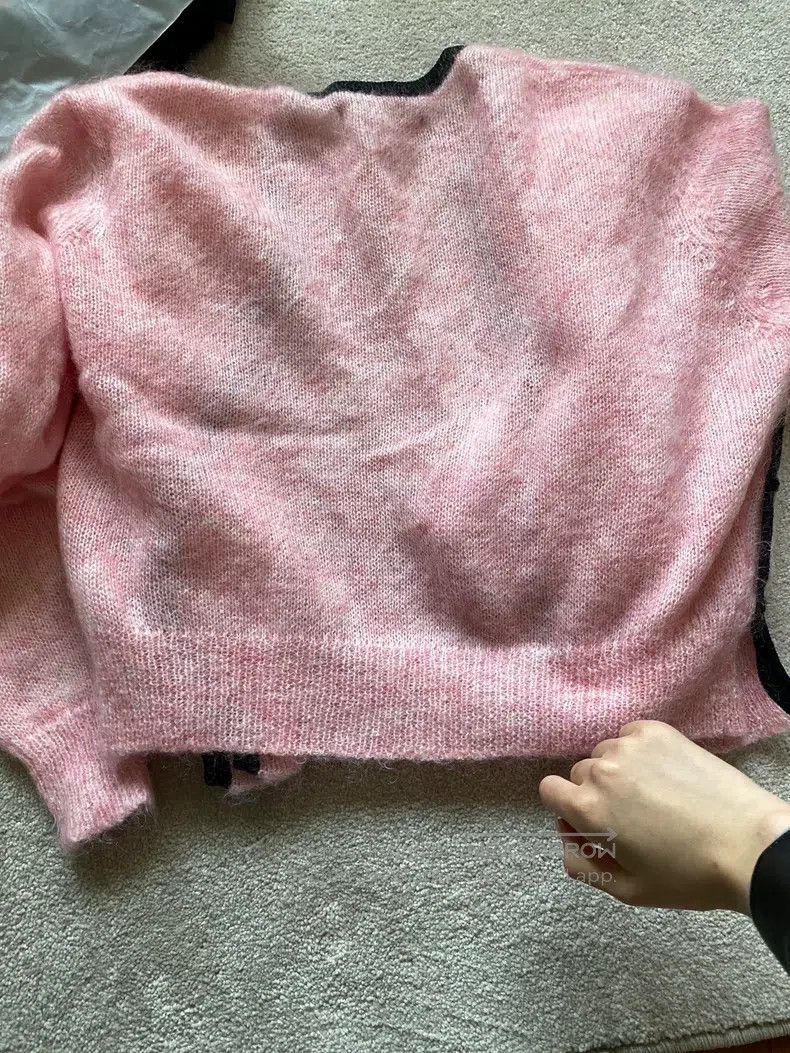 Y/Project Y/Project 38 Pink mohair knit cardigan Size S / US 4 / IT 40 - 2 Thumbnail
