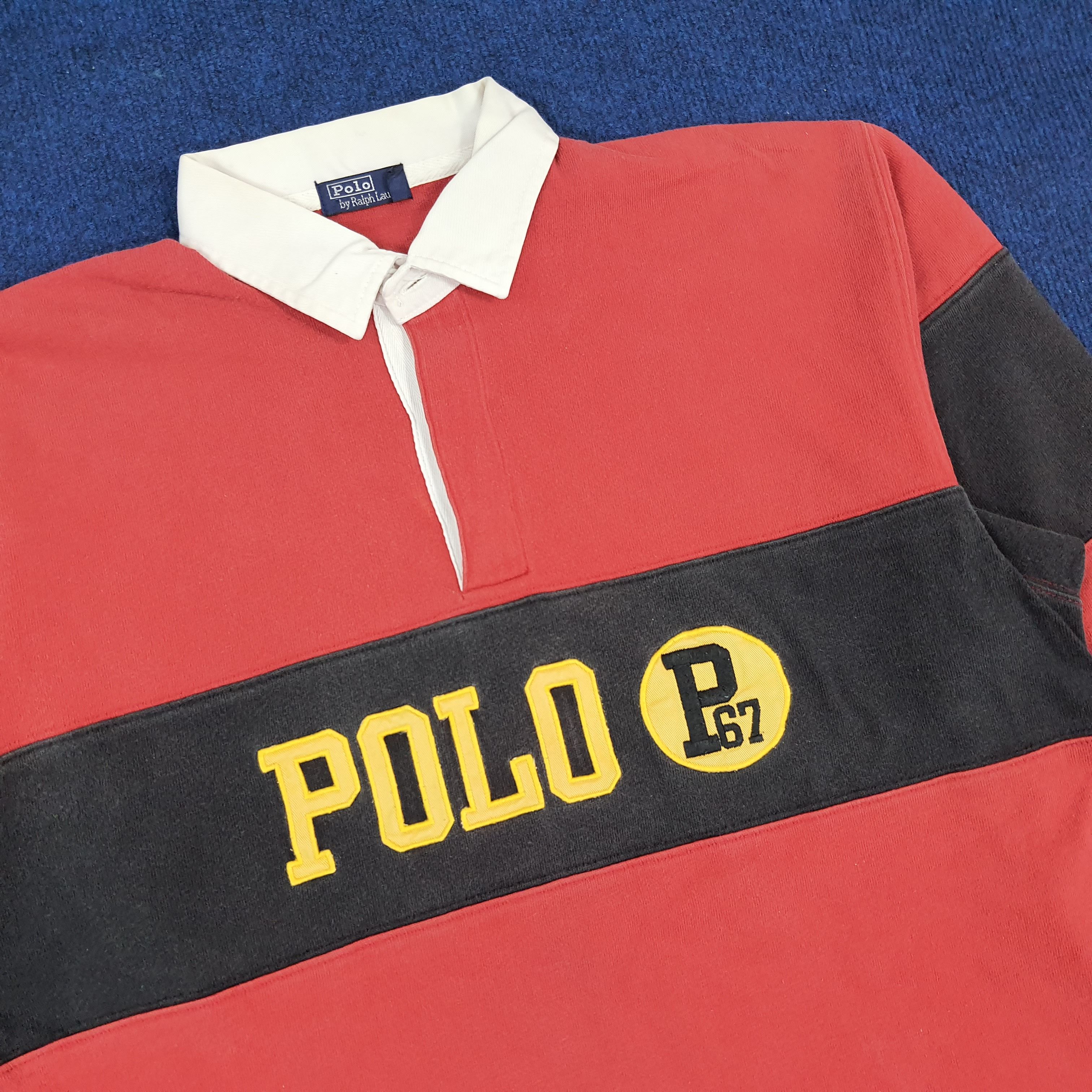 Polo Ralph Lauren × Vintage Vintage Polo by Ralph Lauren Long Sleeve Polo Shirt Size US L / EU 52-54 / 3 - 2 Thumbnail