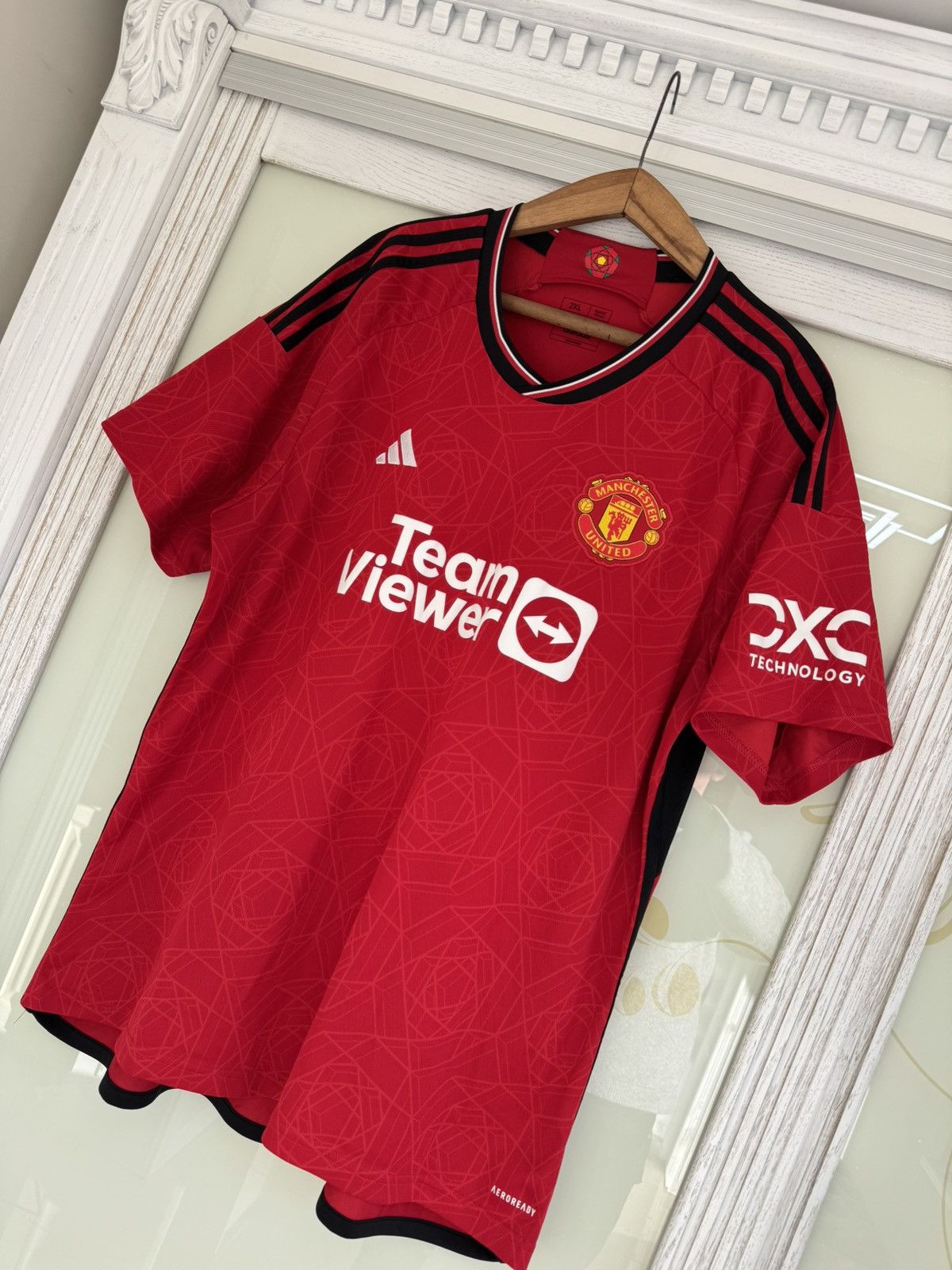 Adidas Manchester United 2023-2024 Home Soccer Jersey Football Kit Size US XXL / EU 58 / 5 - 3 Thumbnail