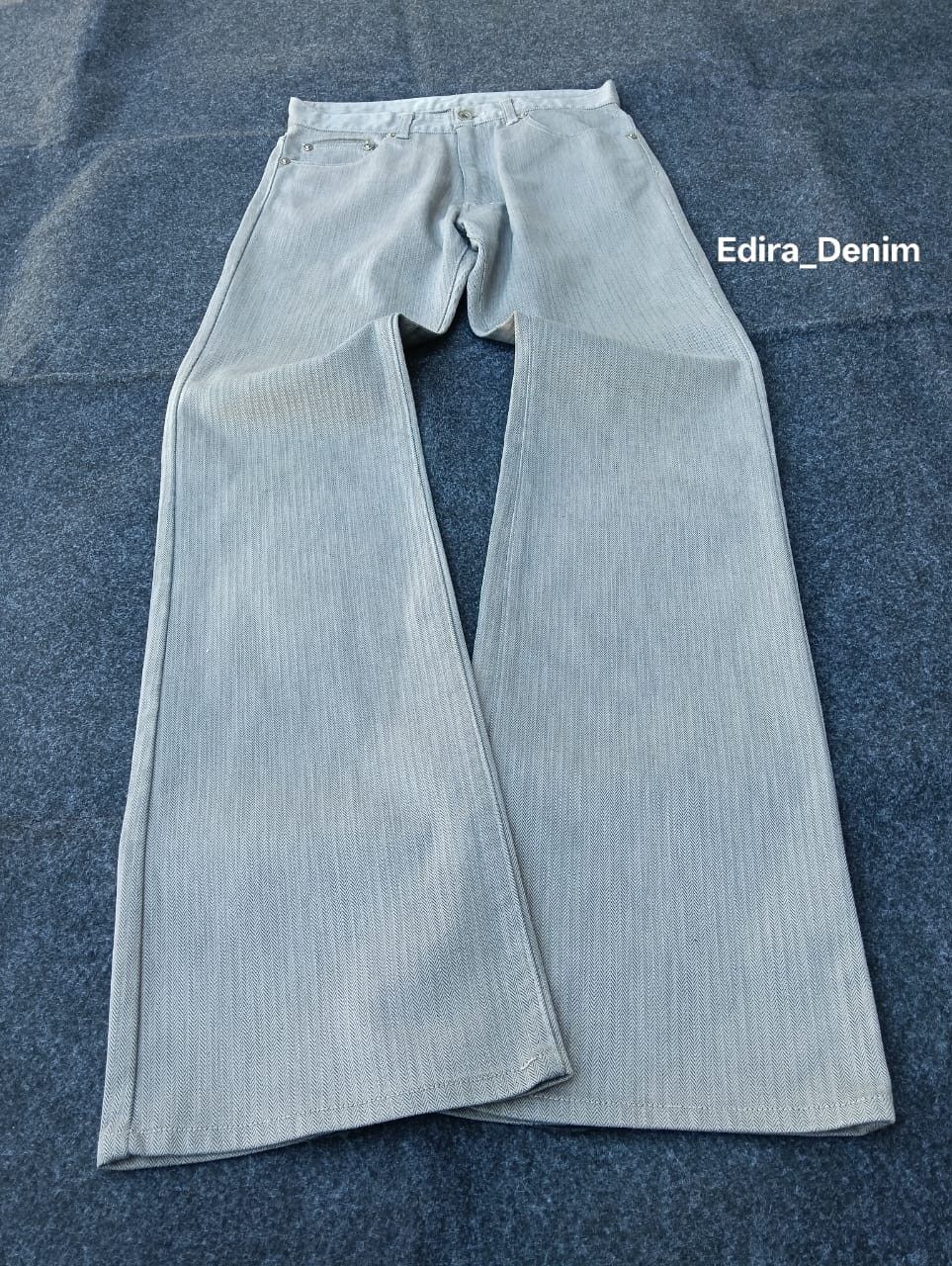 semanticdesign Semanticdesign Light Grey Herringbone Flare Bell Bottom. Size US 28 / EU 44 - 1 Thumbnail