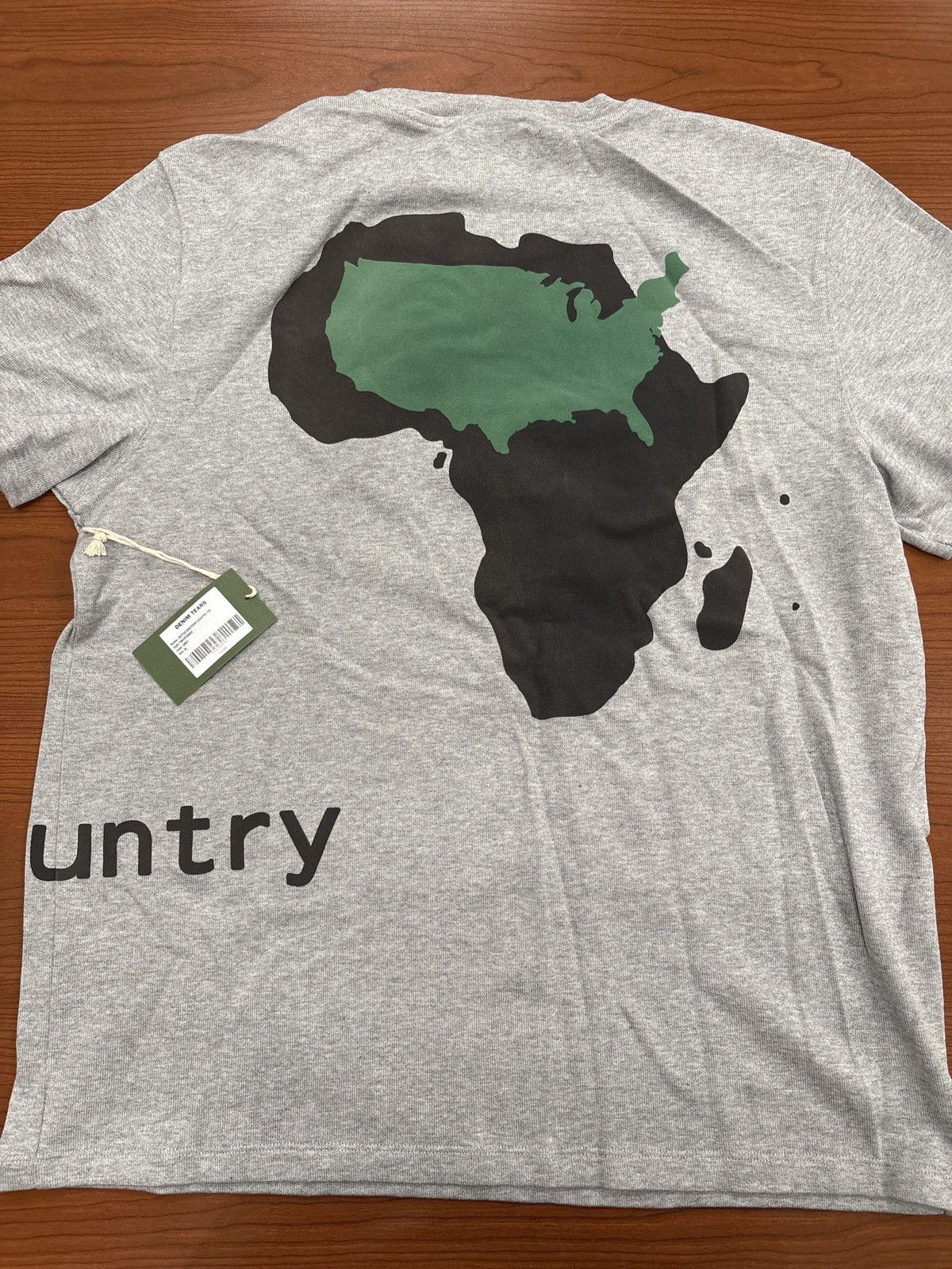 Cactus Plant Flea Market × DENIM TEARS Denim Tears x CPFM Cactus Tears Tee Grey Size US XL / EU 56 / 4 - 6 Thumbnail
