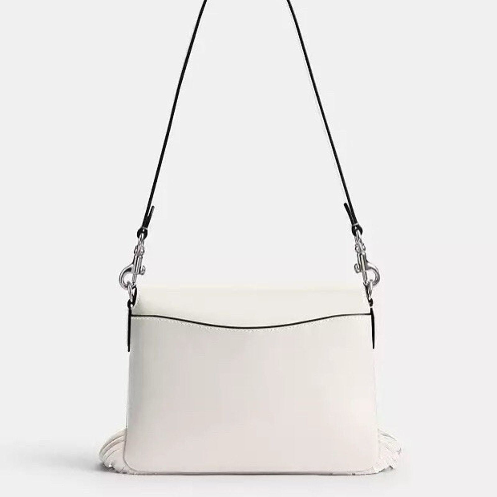 Coach NWT Coach 1964 Fringe Glovetann Leather Crossbody Bag Chalk Size ONE SIZE - 8 Thumbnail