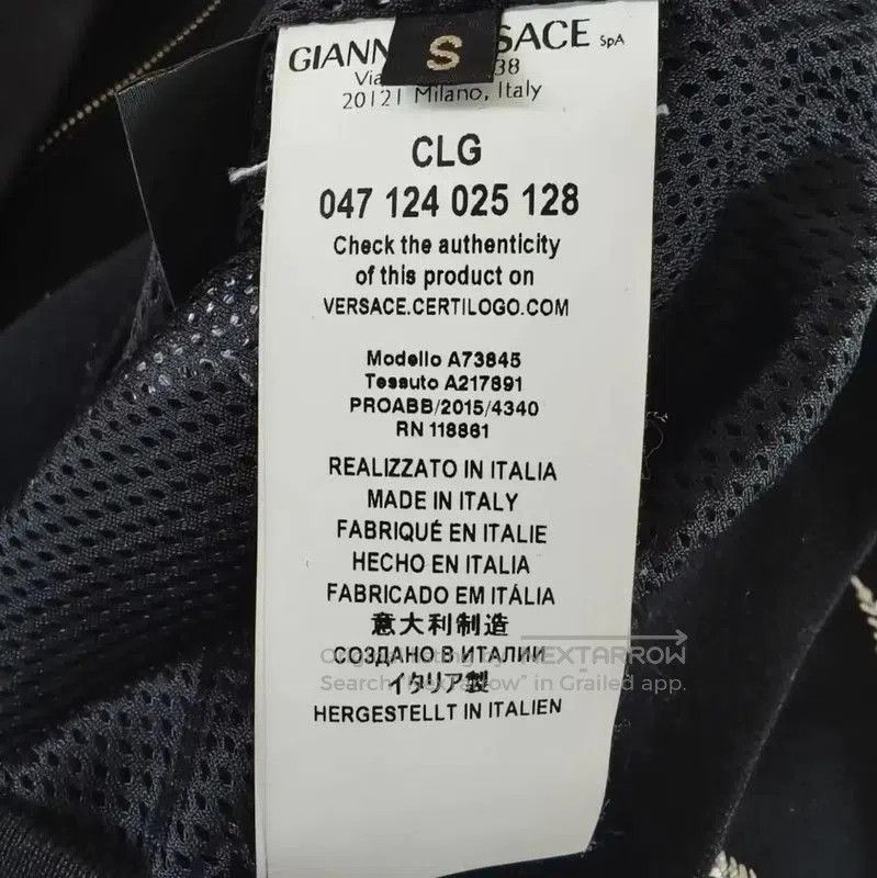 Versace Versace Men's Black Cotton Bomber Jacket . Size US S / EU 44-46 / 1 - 4 Thumbnail