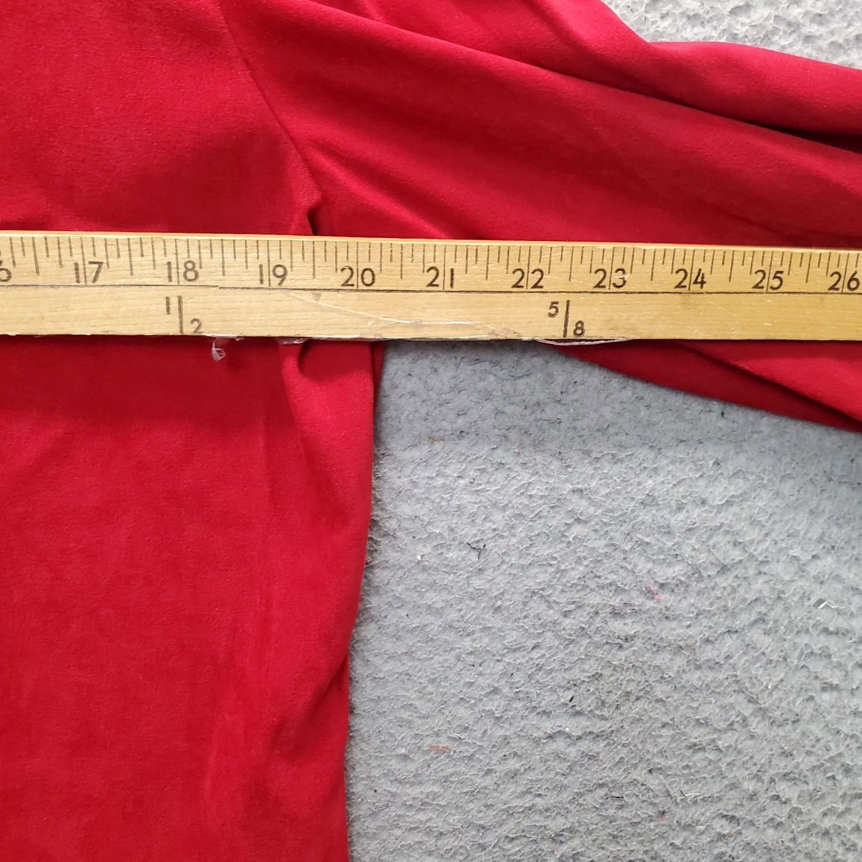Talbots Talbots Shirt Womens Size M Red Twill Stretch Wrinkle Free Collared Button Up Size M / US 6-8 / IT 42-44 - 4 Thumbnail