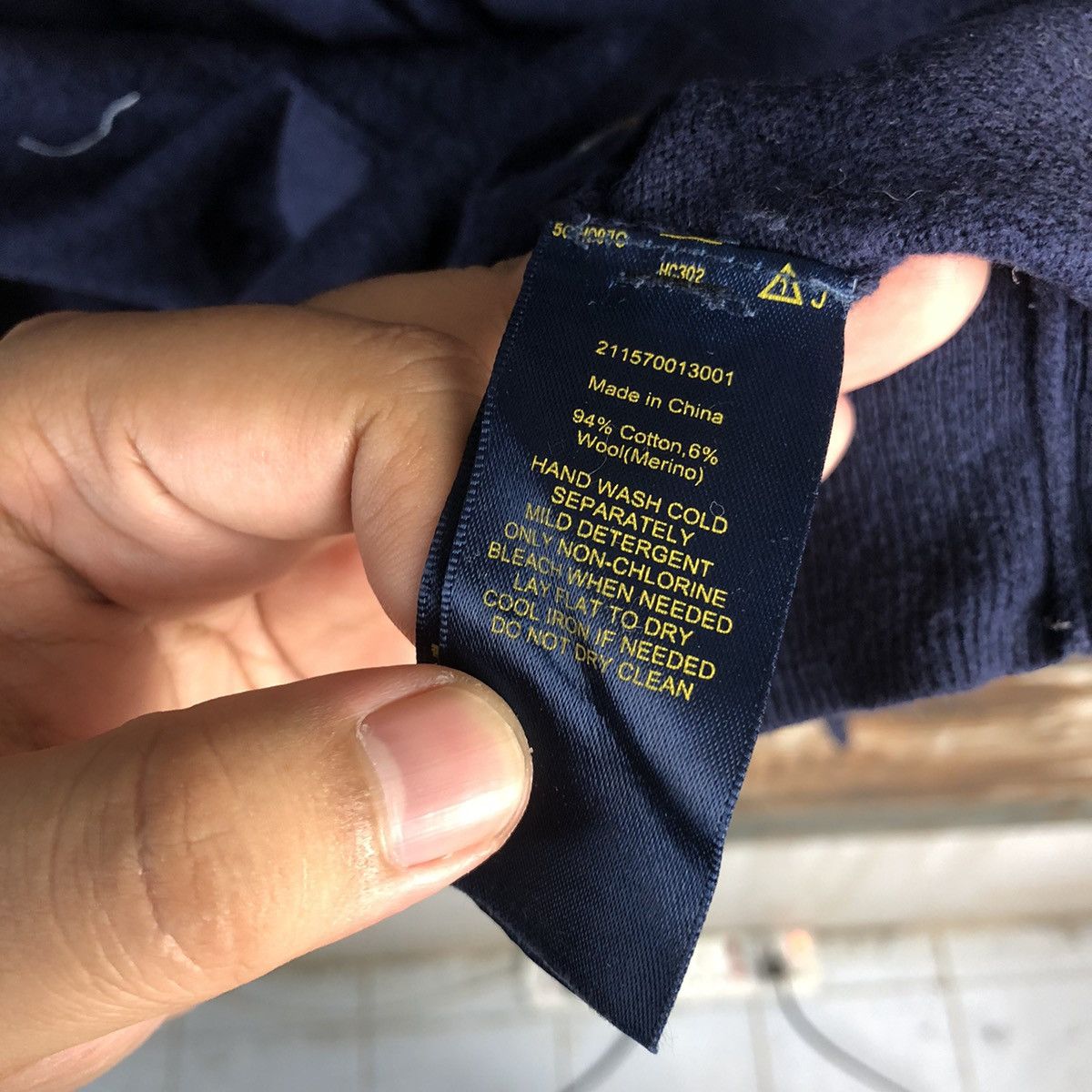 Polo Ralph Lauren DL Polo Ralph Lauren Dark Blue cardigan Knitwear #C730 Size US S / EU 44-46 / 1 - 12 Thumbnail